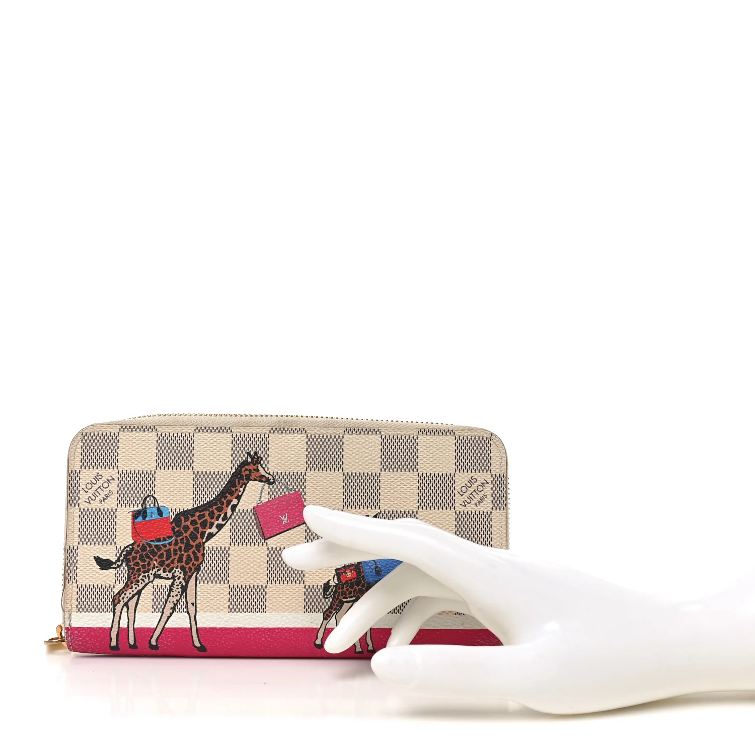 Damier Azur 2017 Christmas Animation Zippy Wallet - Image 2