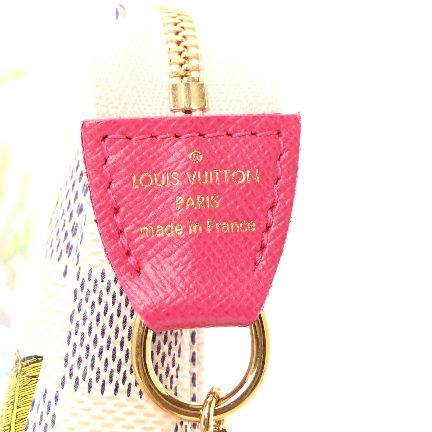 Damier Azur 2021 Christmas Animation Hollywood Mini Pochette Accessories Fuchsia - Image 6