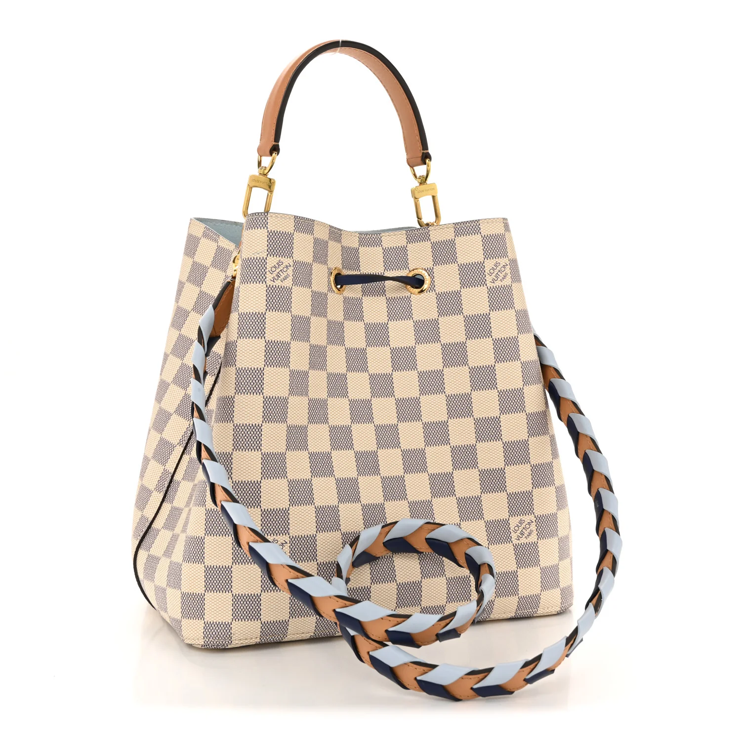 Damier Azur Braided Neonoe MM Blue - Image 3