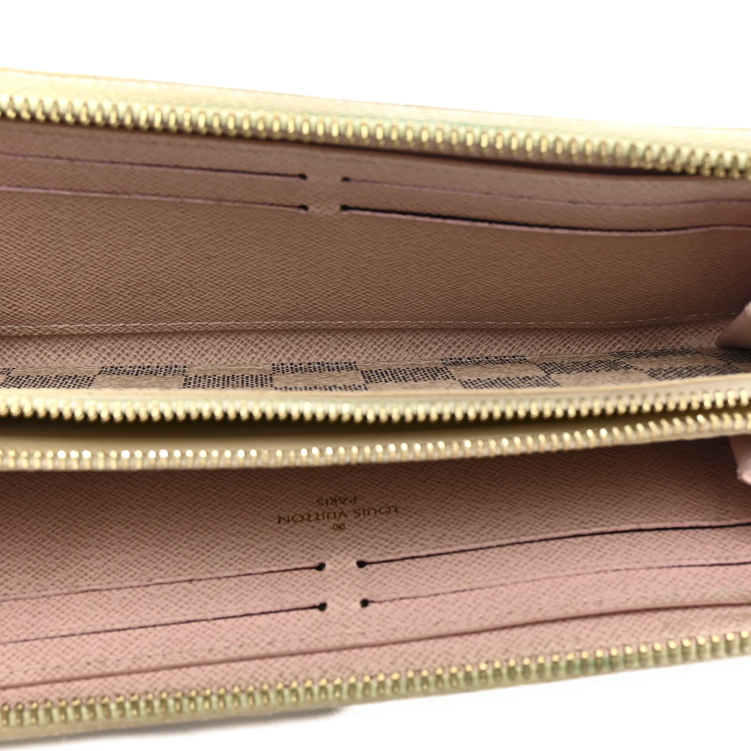Damier Azur Clemence Wallet Rose Ballerine - Image 5