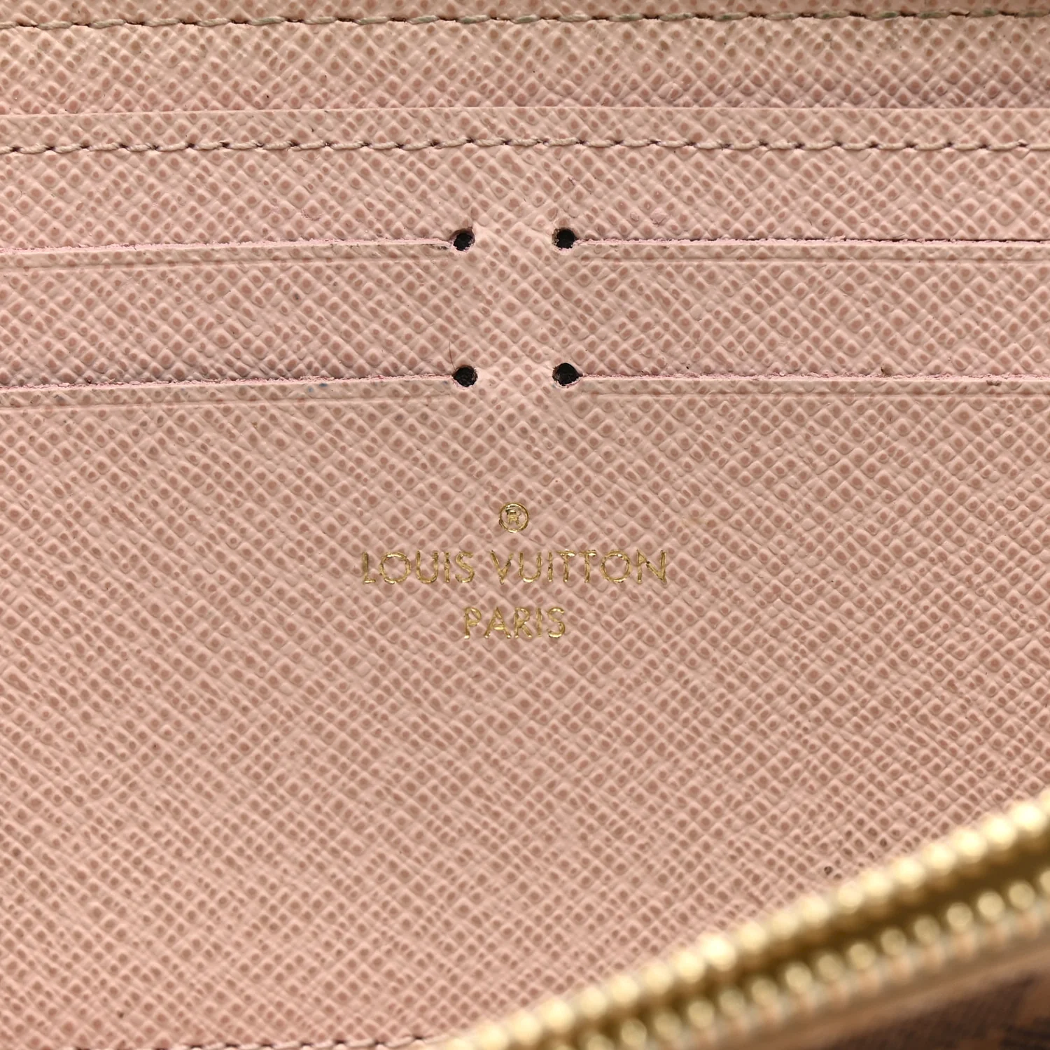Damier Azur Clemence Wallet Rose Ballerine - Image 6