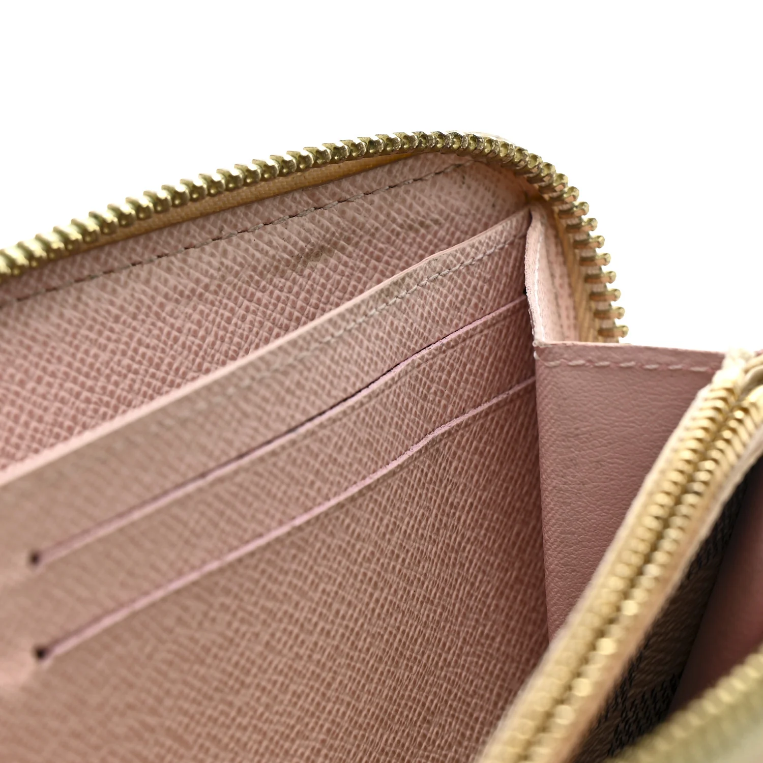 Damier Azur Clemence Wallet Rose Ballerine - Image 7