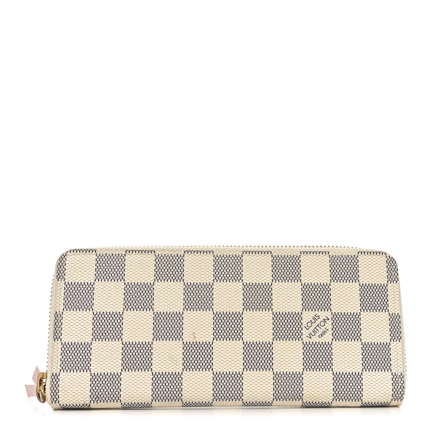 Damier Azur Clemence Wallet Rose Ballerine