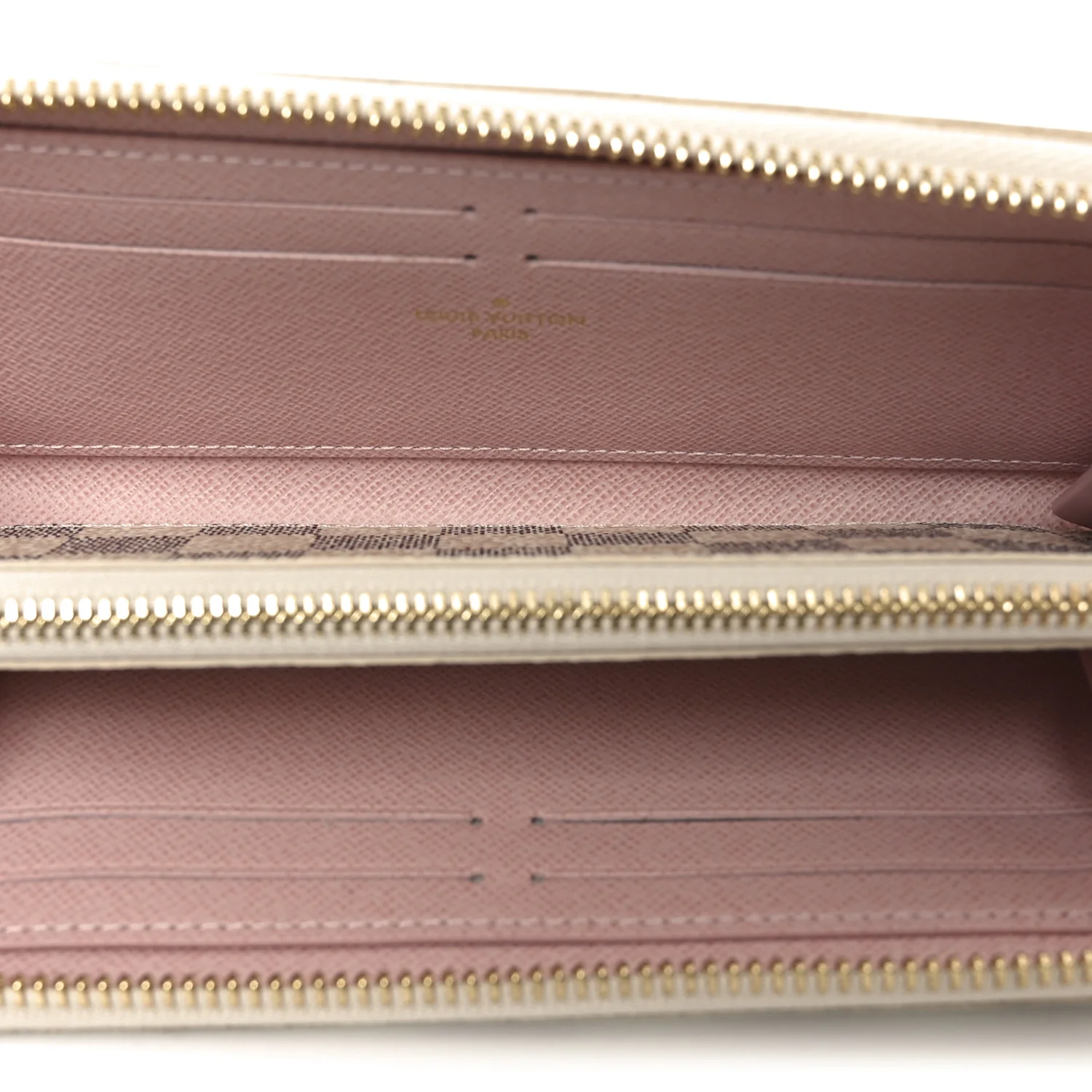 Damier Azur Clemence Wallet Rose Ballerine - Image 5