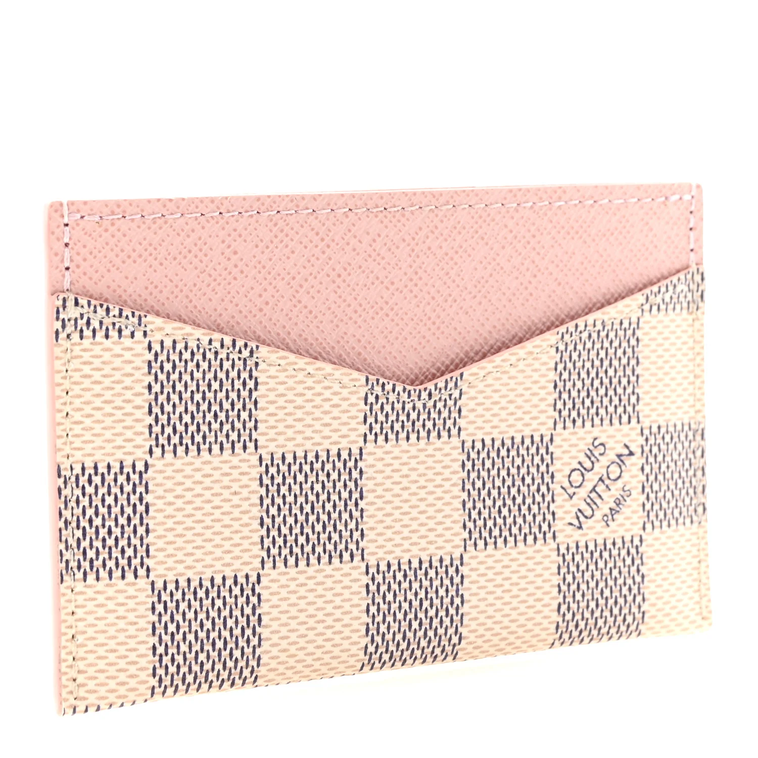 Damier Azur Daily Card Holder Rose Ballerine - Image 3