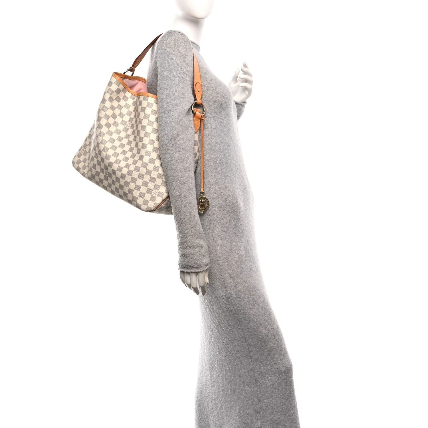 Damier Azur Delightful MM Rose Ballerine - Image 2