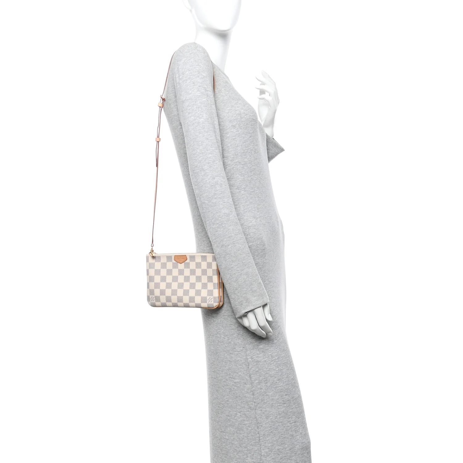 Damier Azur Double Zip Pochette - Image 2