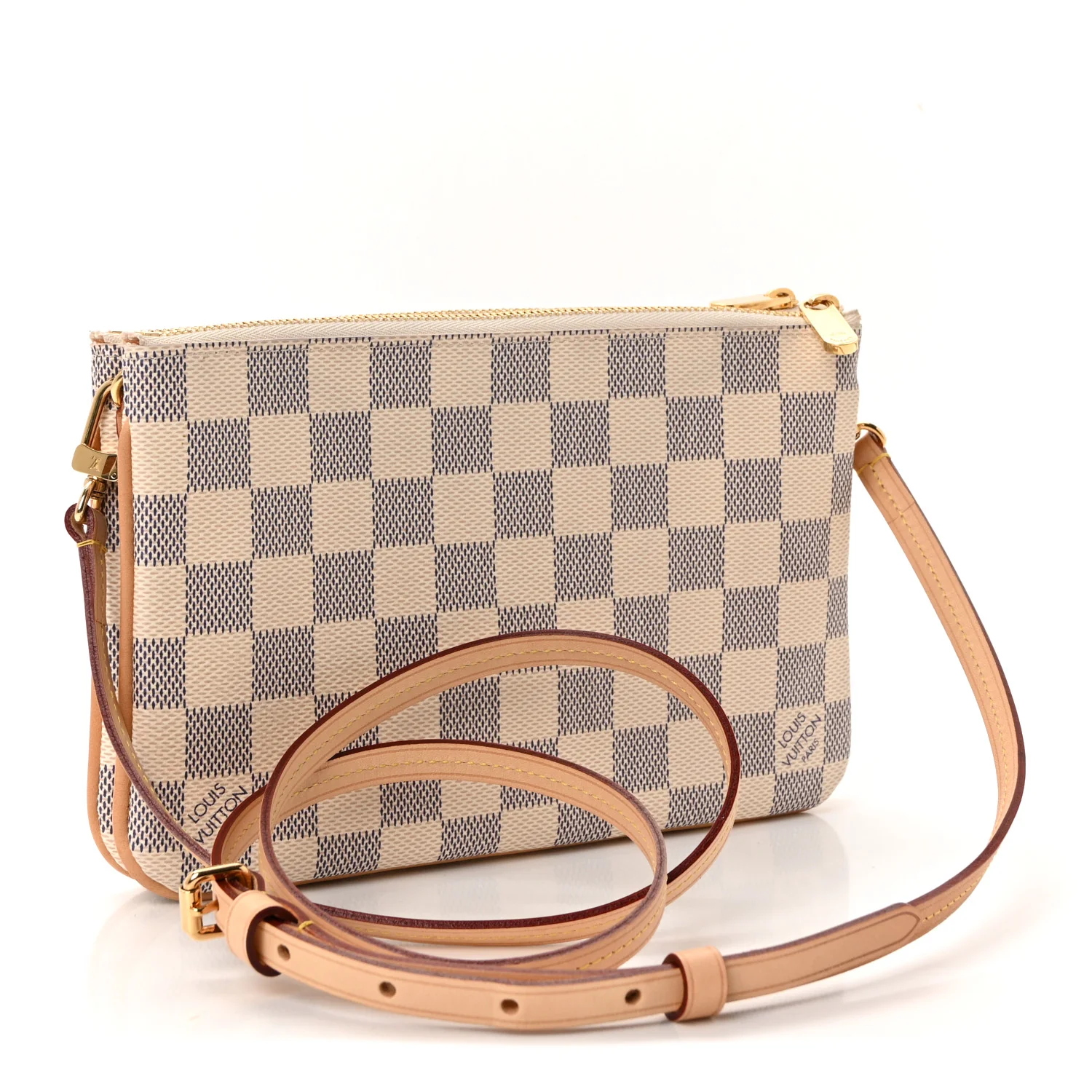 Damier Azur Double Zip Pochette - Image 3