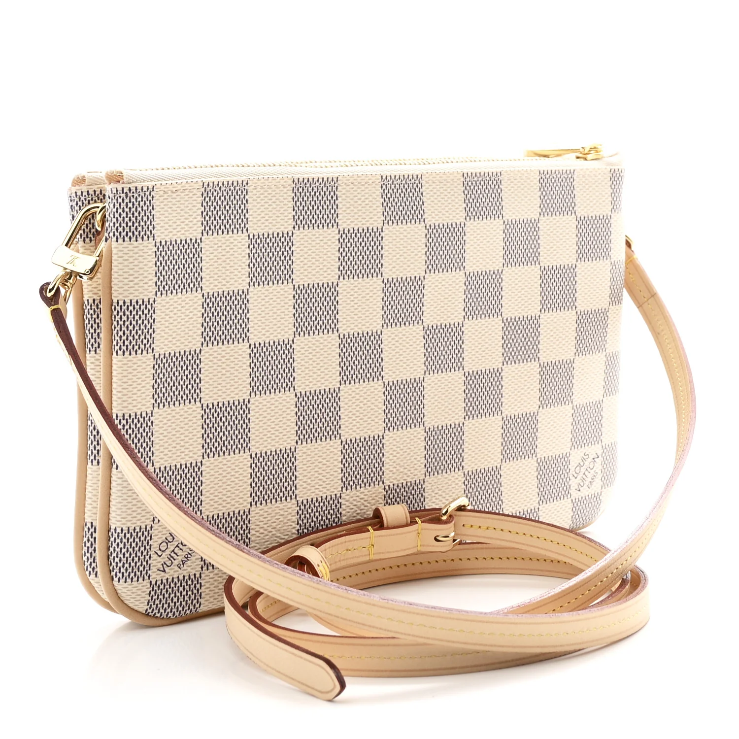 Damier Azur Double Zip Pochette - Image 3