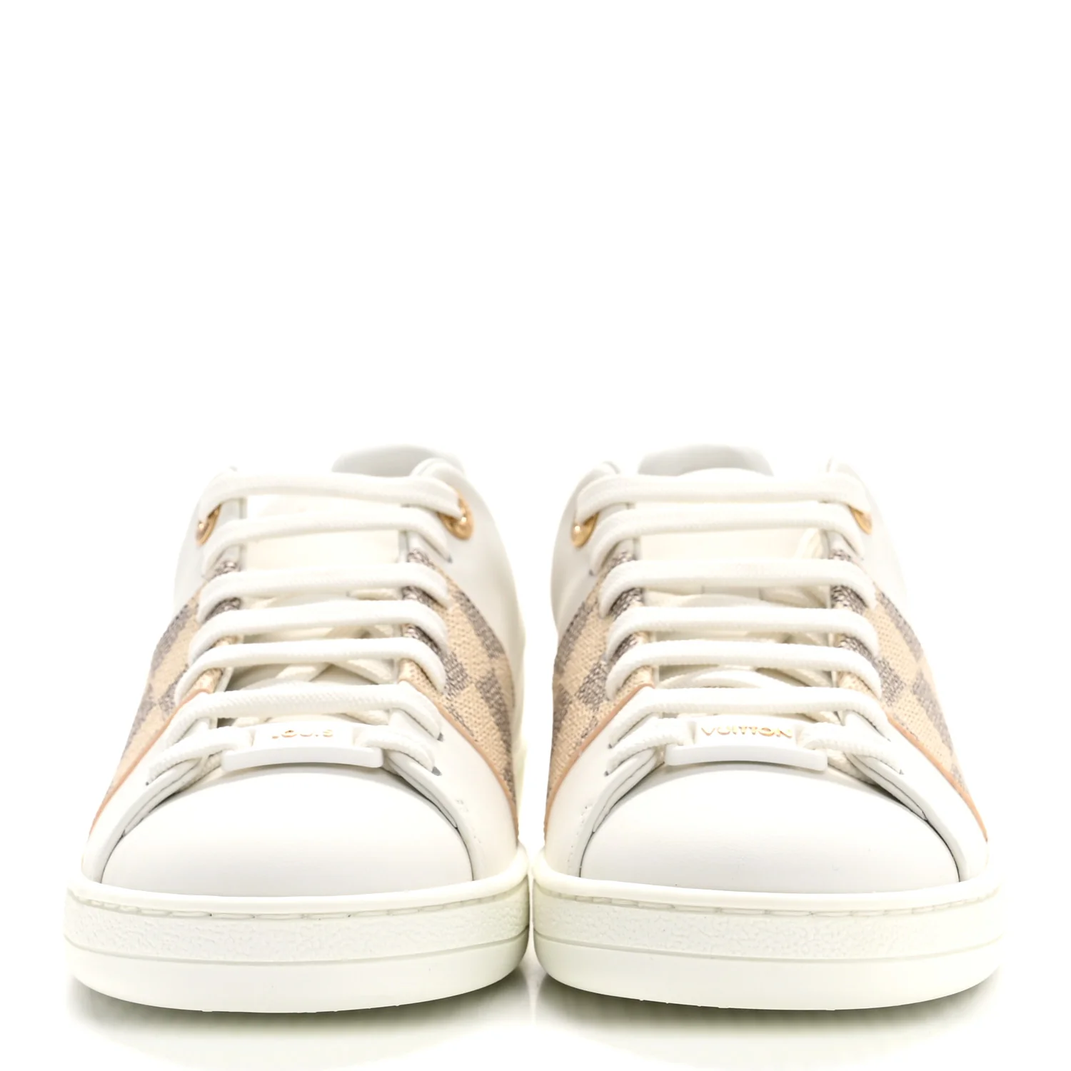 Damier Azur Front Row Sneaker 36 White - Image 3
