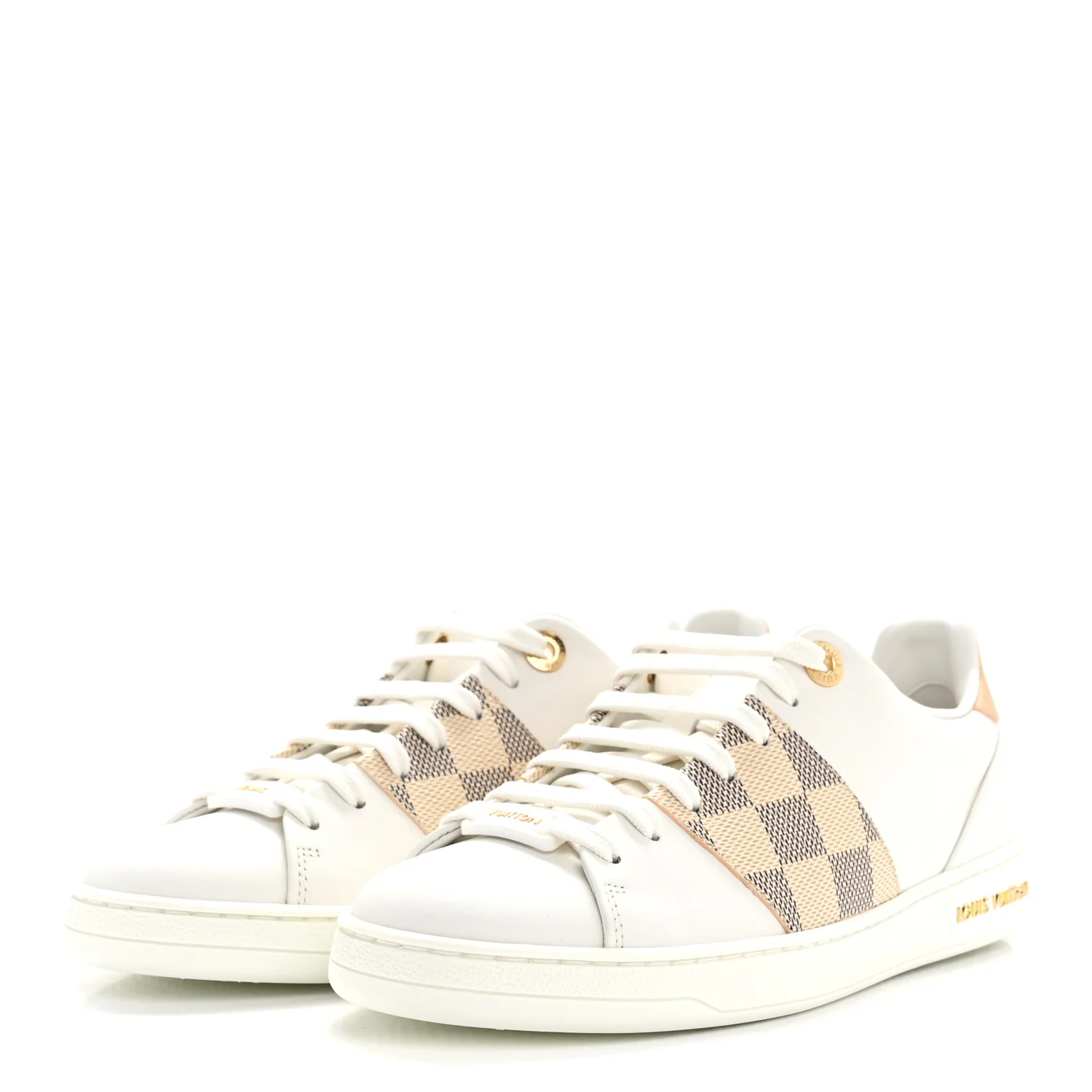 Damier Azur Front Row Sneaker 36 White - Image 4