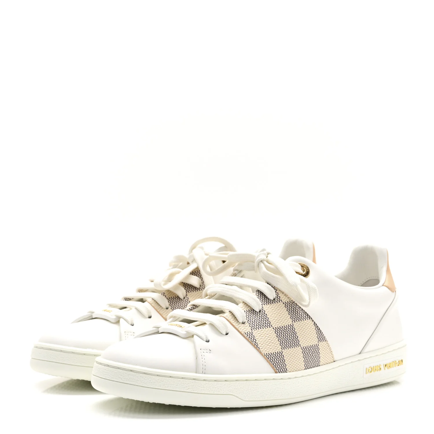 Damier Azur Front Row Sneaker 39 White - Image 4