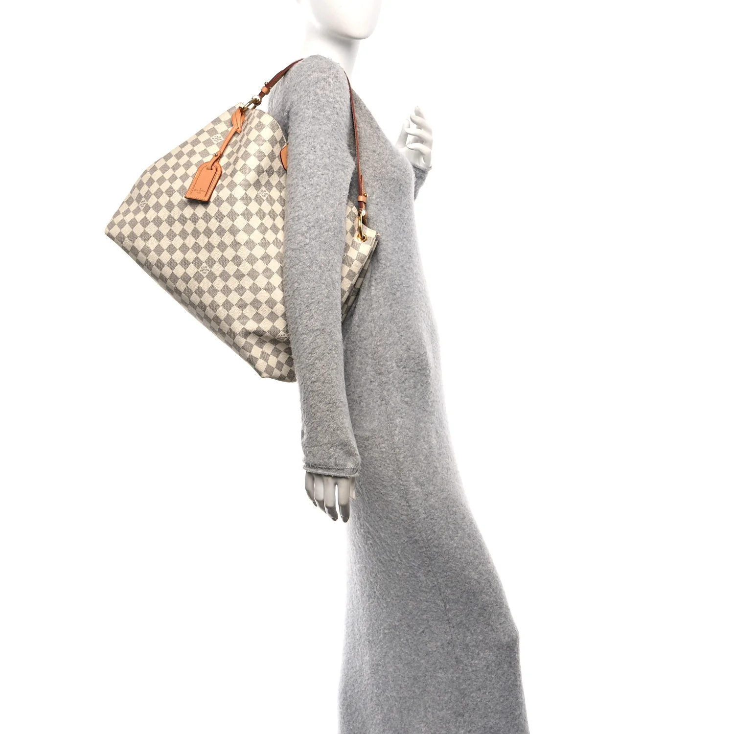 Damier Azur Graceful MM Rose Ballerine - Image 2