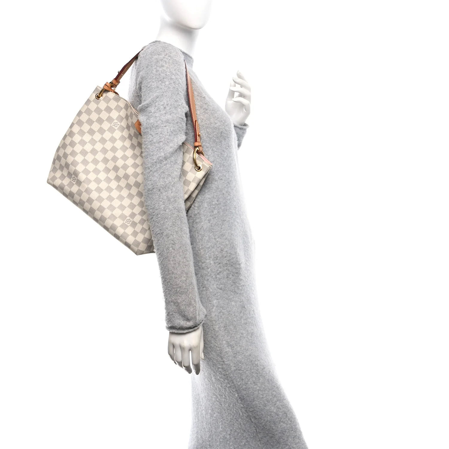 Damier Azur Graceful PM Rose Ballerine - Image 2