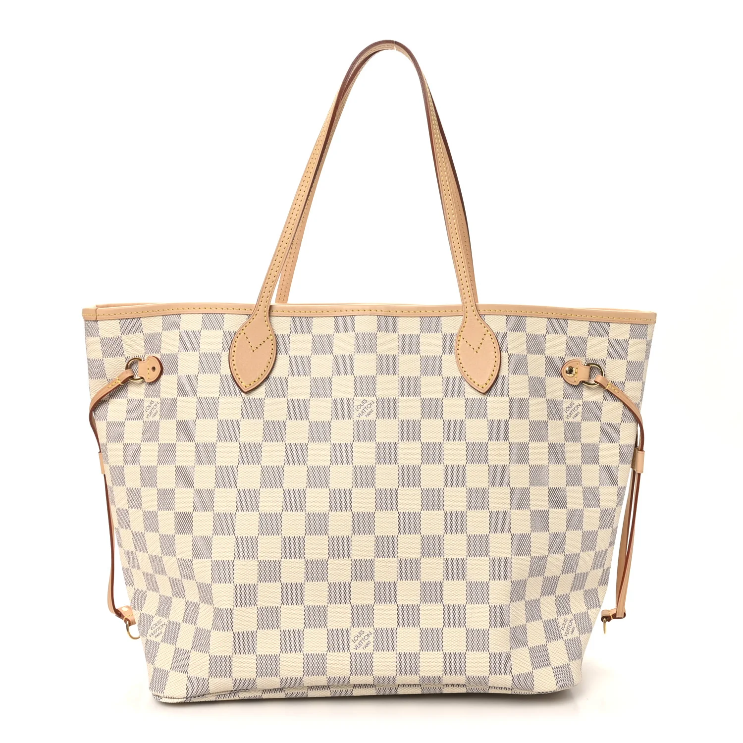 Damier Azur Neo Neverfull MM Rose Ballerine