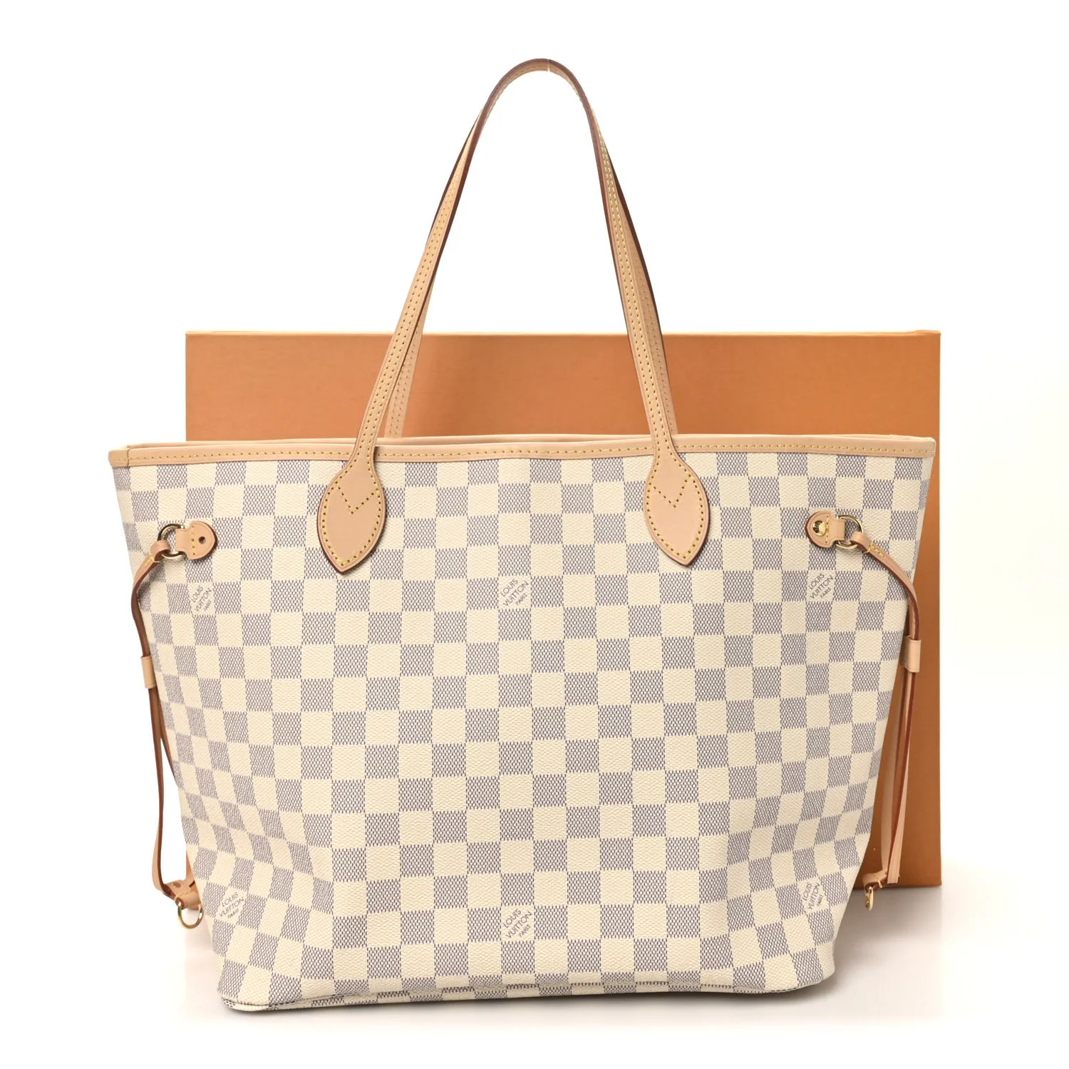 Damier Azur Neo Neverfull MM Rose Ballerine - Image 11