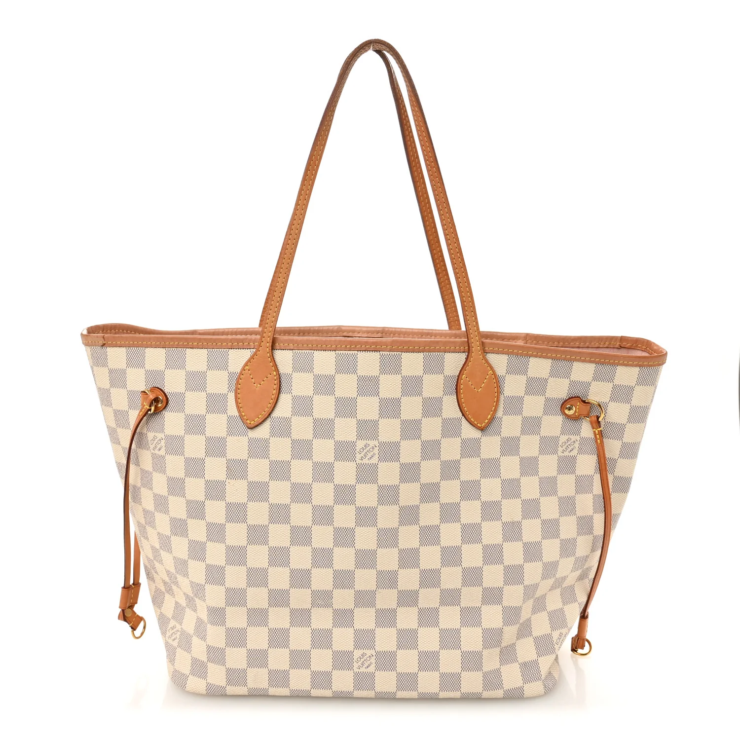 Damier Azur Neo Neverfull MM Rose Ballerine
