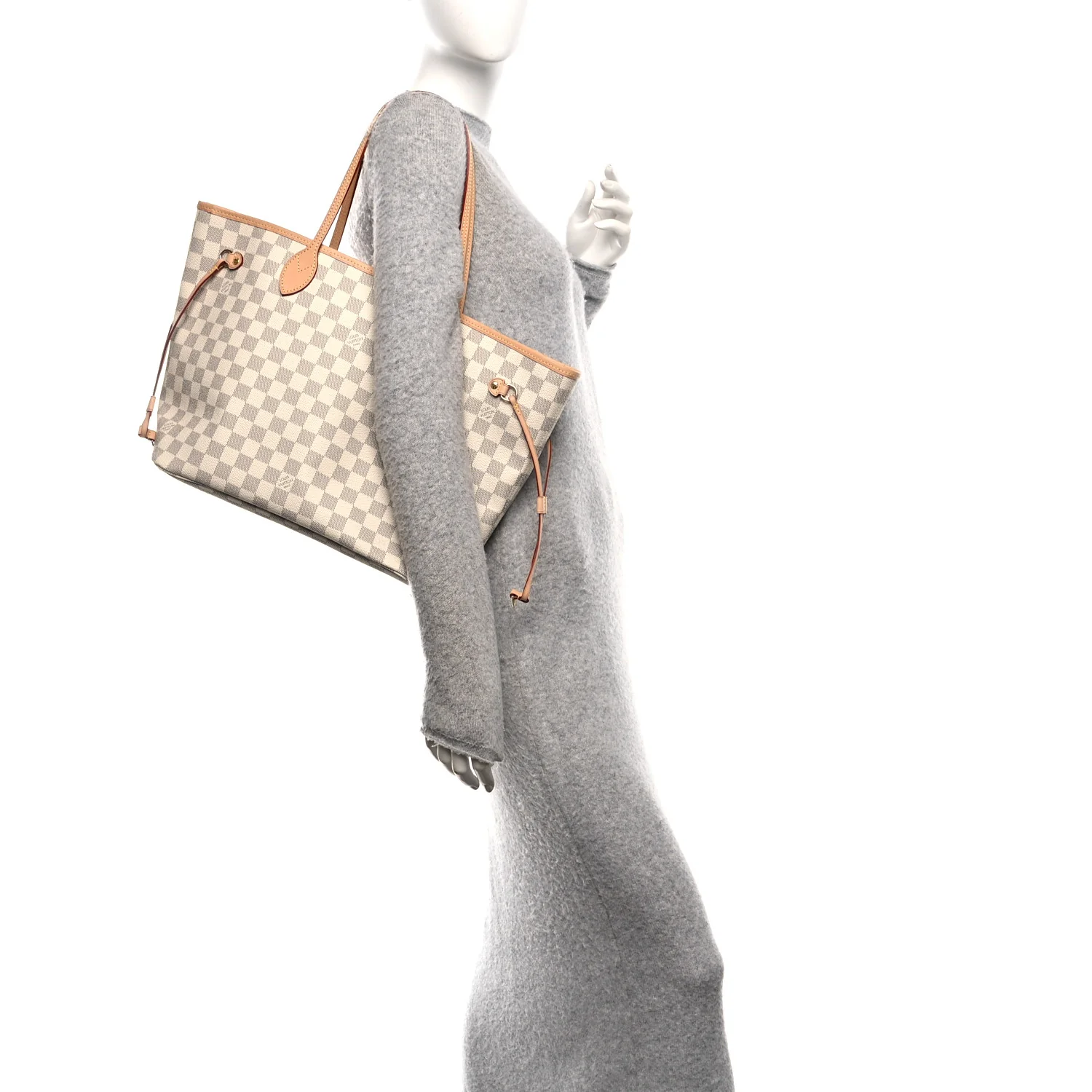 Damier Azur Neo Neverfull MM Rose Ballerine - Image 2