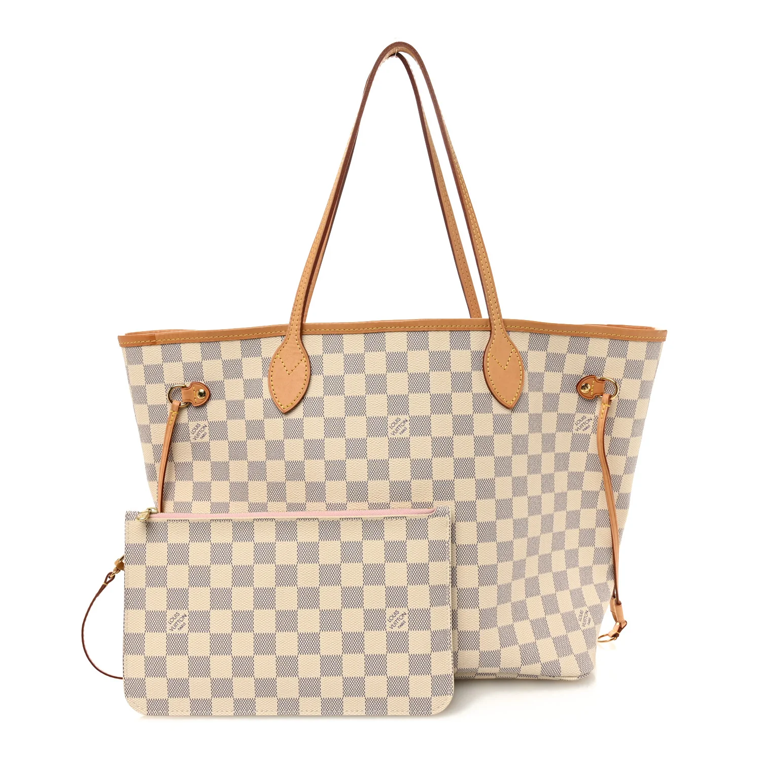 Damier Azur Neo Neverfull MM Rose Ballerine - Image 3