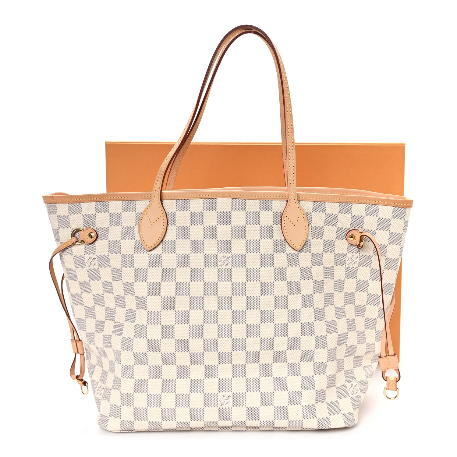 Damier Azur Neo Neverfull MM Rose Ballerine - Image 13