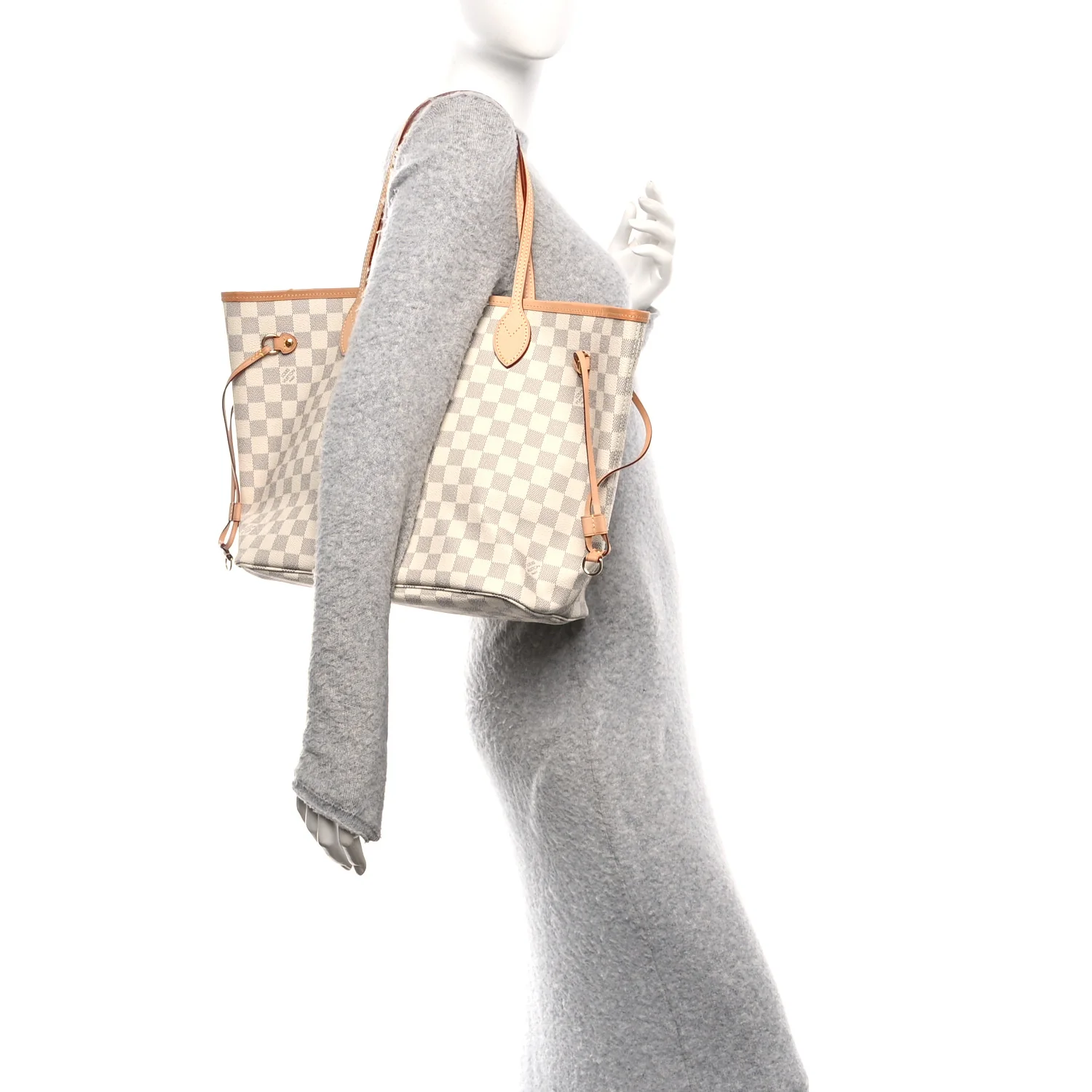 Damier Azur Neo Neverfull MM Rose Ballerine - Image 2