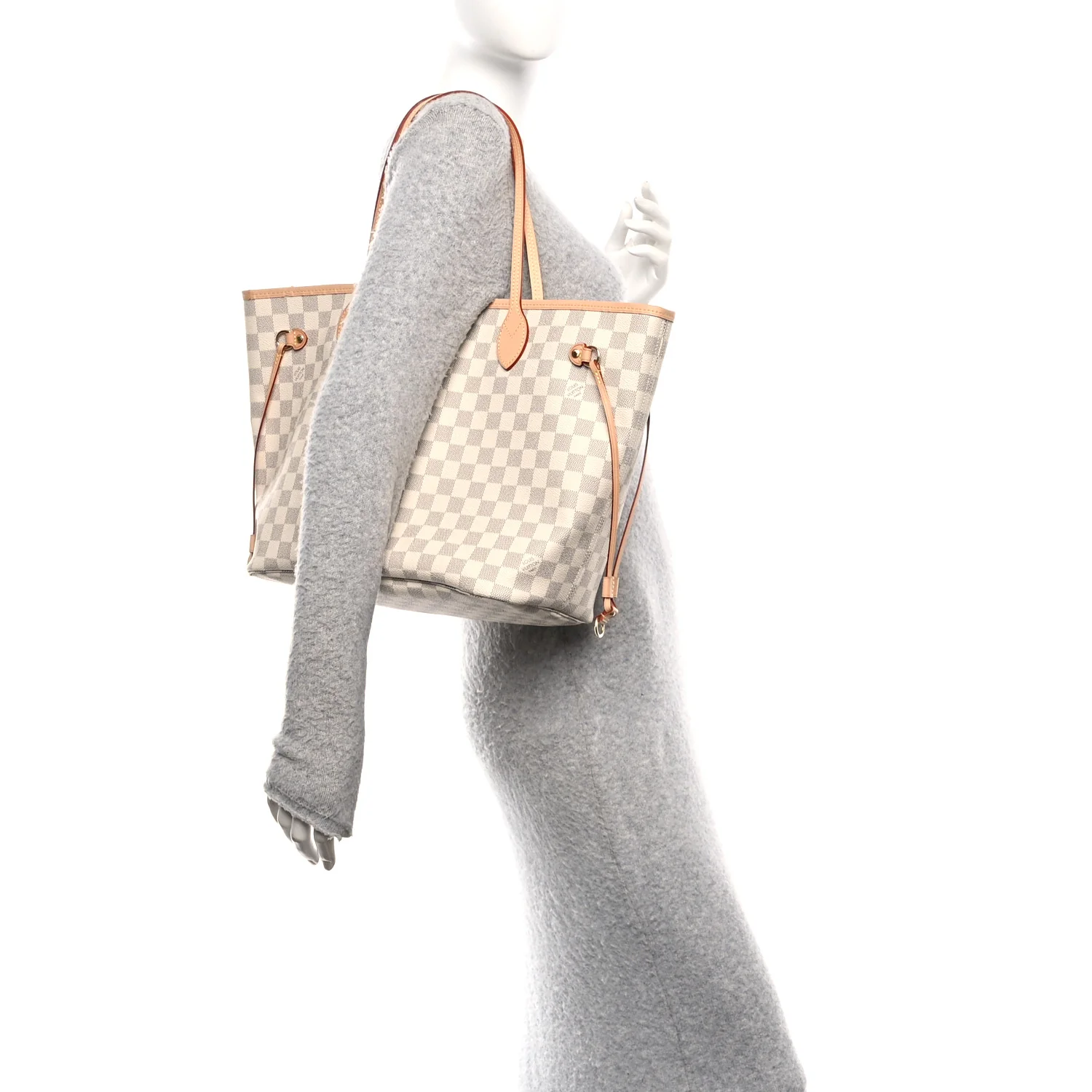 Damier Azur Neo Neverfull MM Rose Ballerine - Image 2
