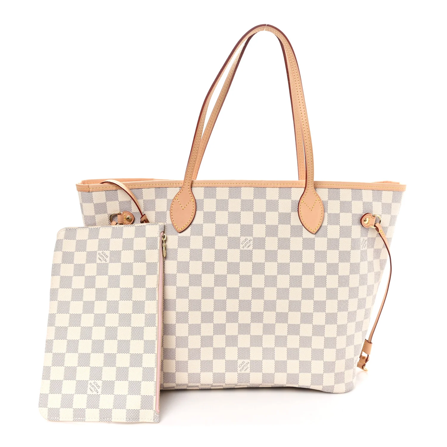 Damier Azur Neo Neverfull MM Rose Ballerine - Image 3
