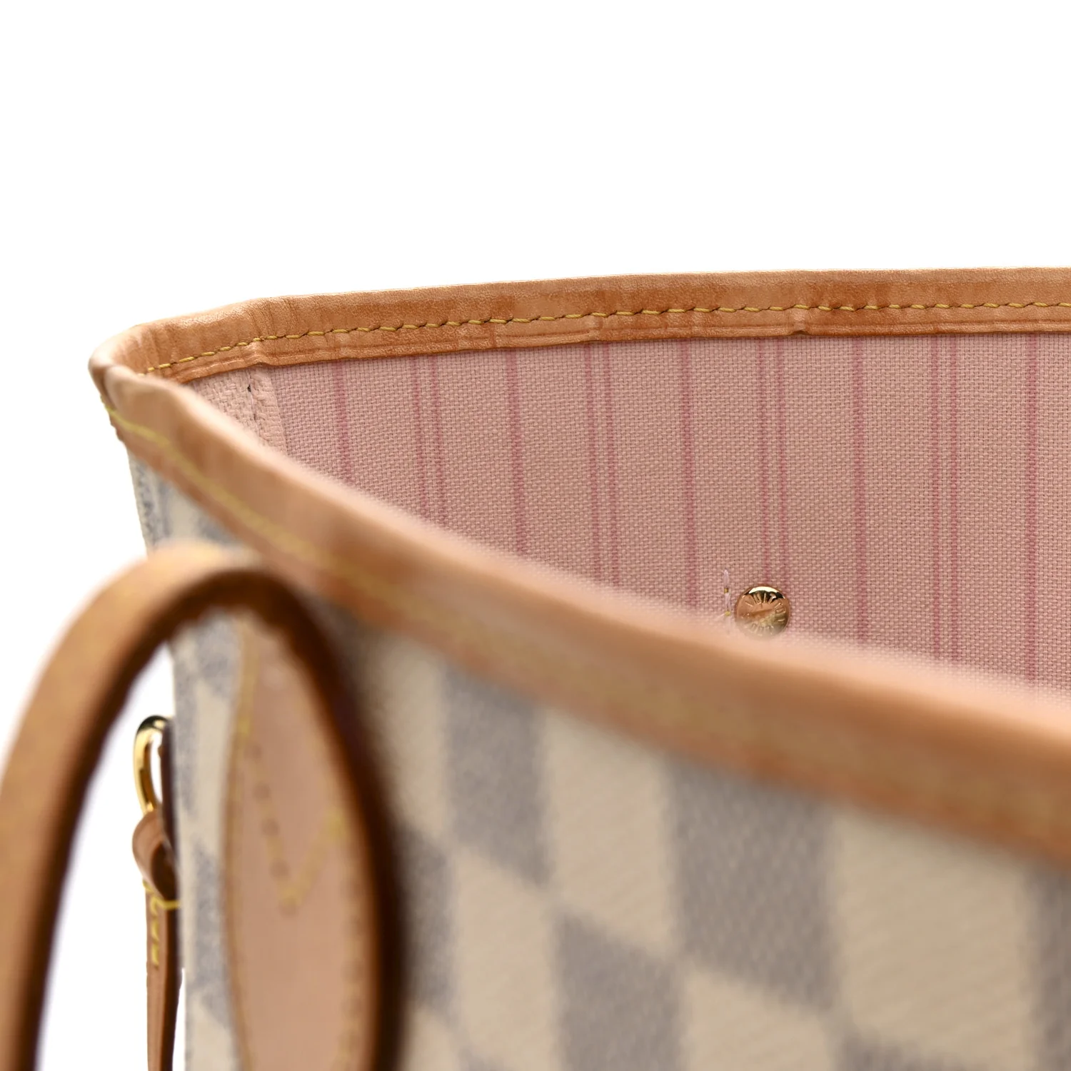 Damier Azur Neo Neverfull MM Rose Ballerine - Image 14