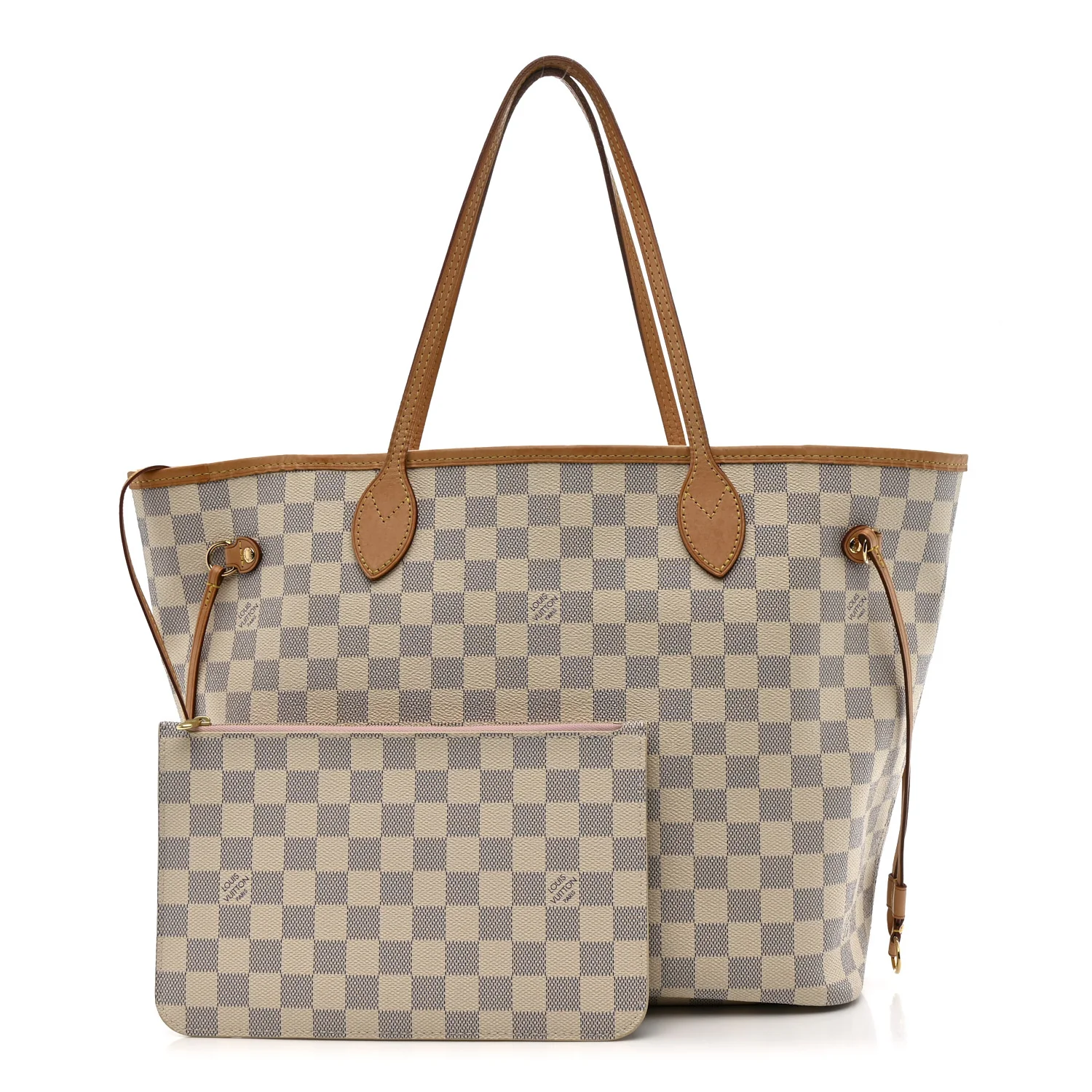 Damier Azur Neo Neverfull MM Rose Ballerine - Image 3