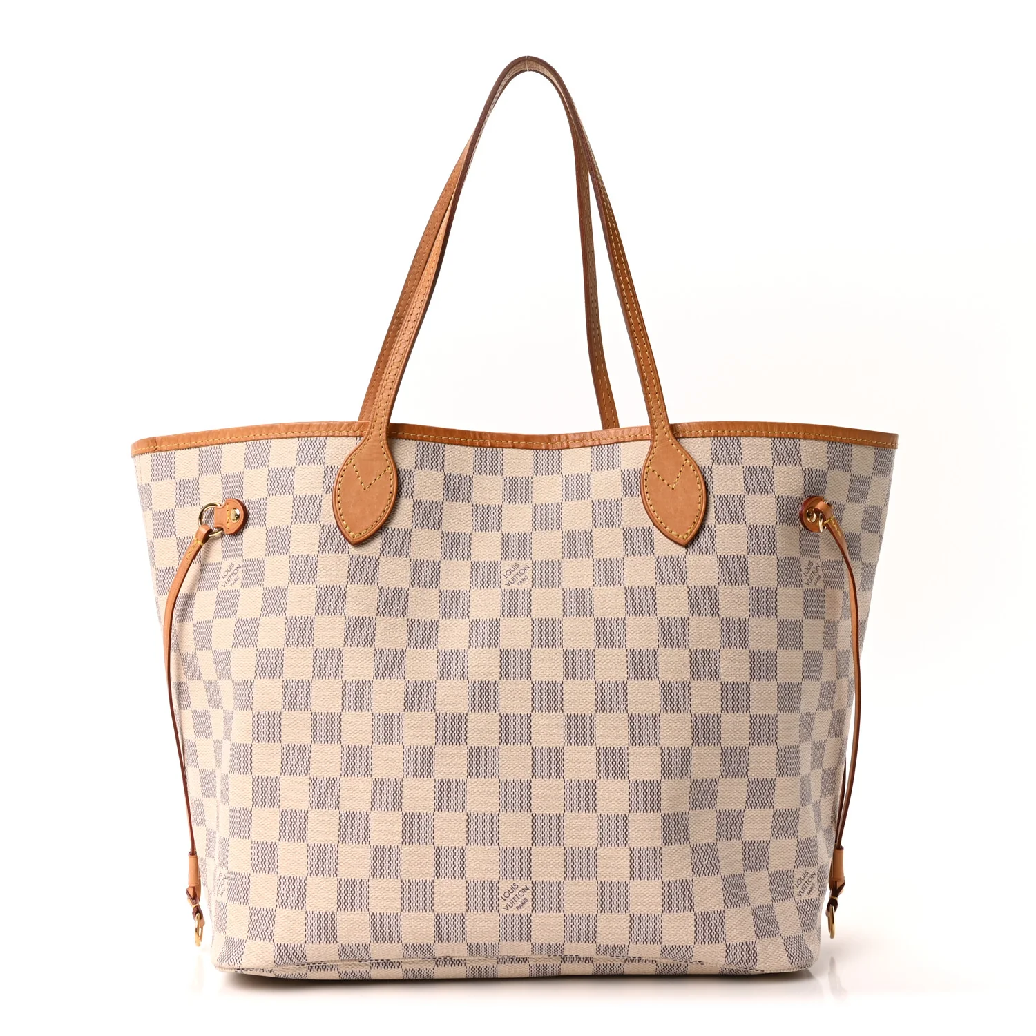 Damier Azur Neo Neverfull MM Rose Ballerine