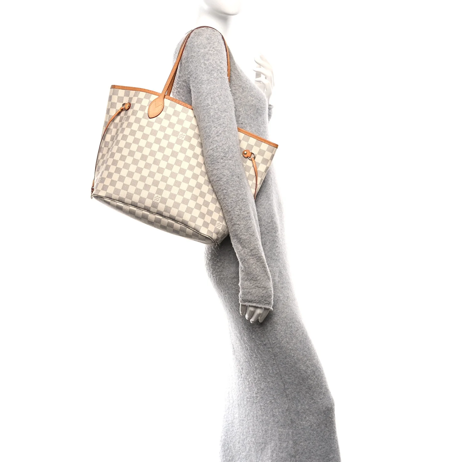 Damier Azur Neo Neverfull MM Rose Ballerine - Image 2