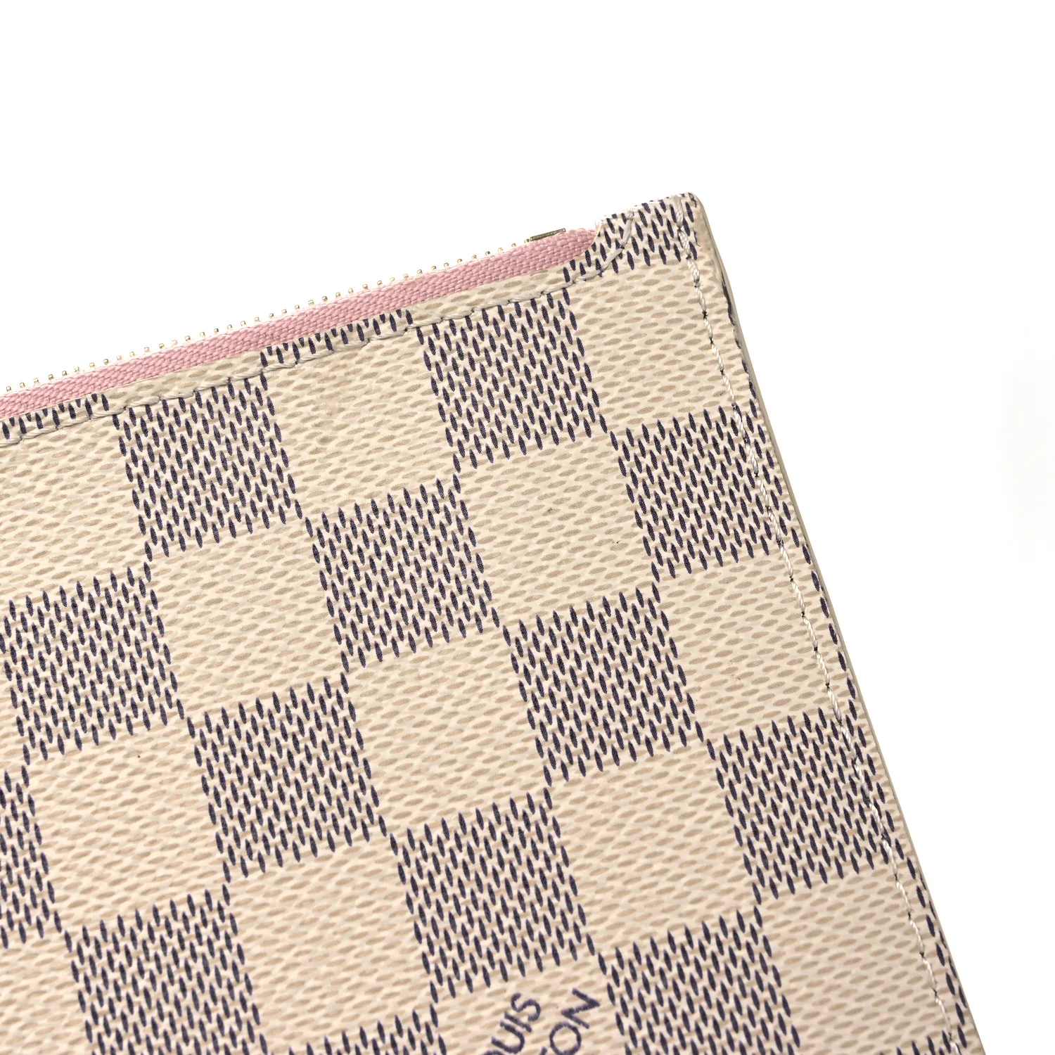 Damier Azur Neverfull MM GM Pochette Rose Ballerine - Image 8