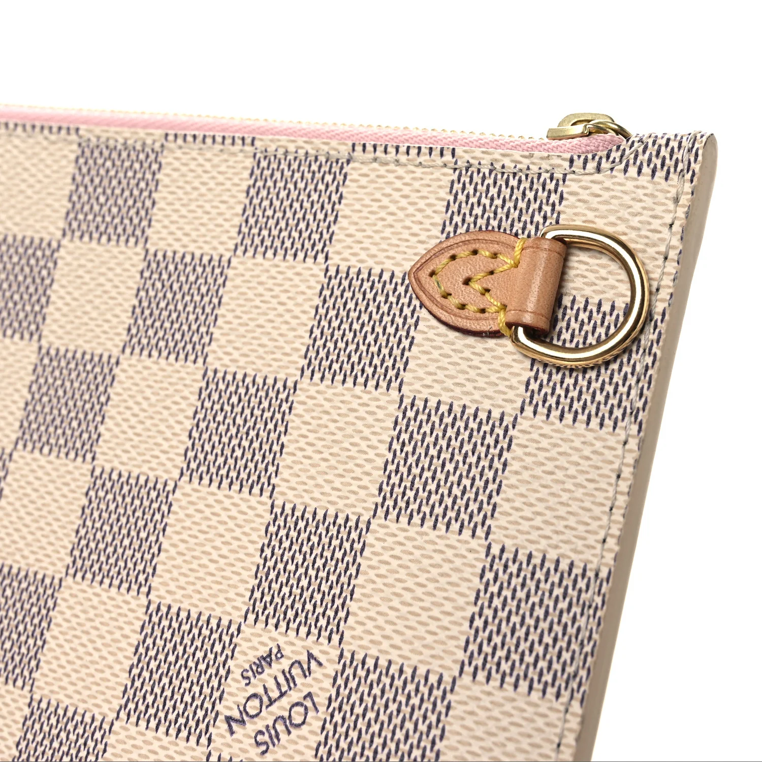 Damier Azur Neverfull MM GM Pochette Rose Ballerine - Image 9