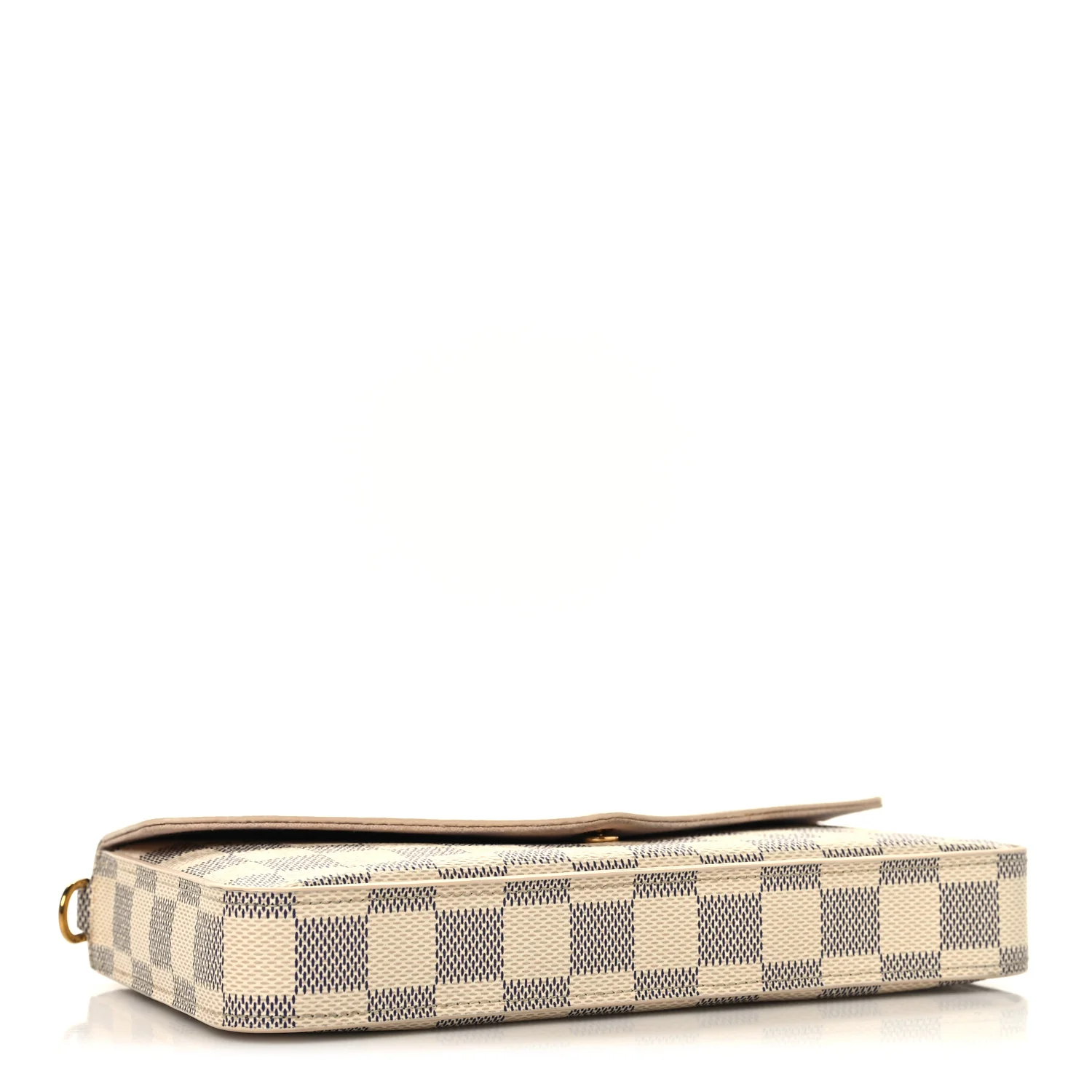 Damier Azur Pochette Felicie Chain Wallet Rose Ballerine - Image 5