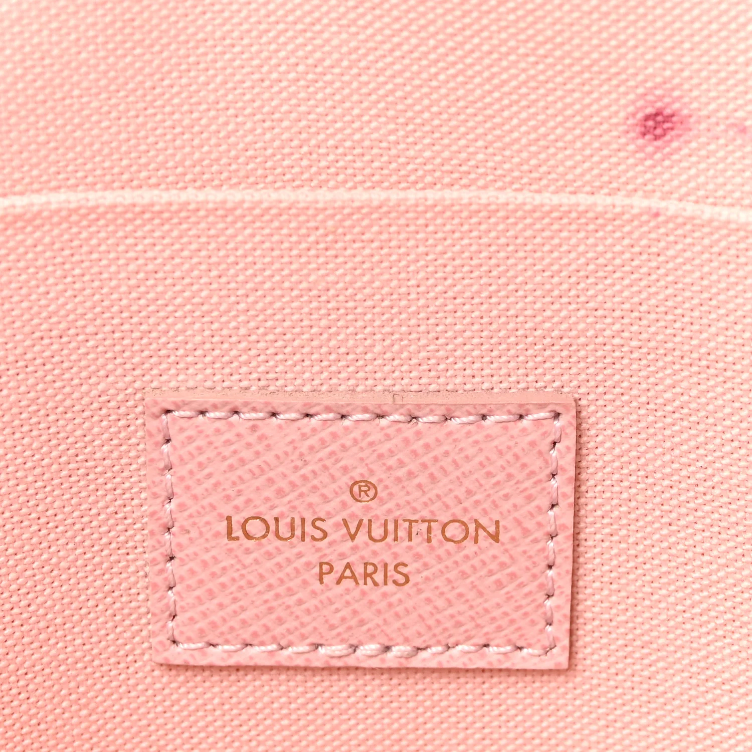 Damier Azur Pochette Felicie Chain Wallet Rose Ballerine - Image 7
