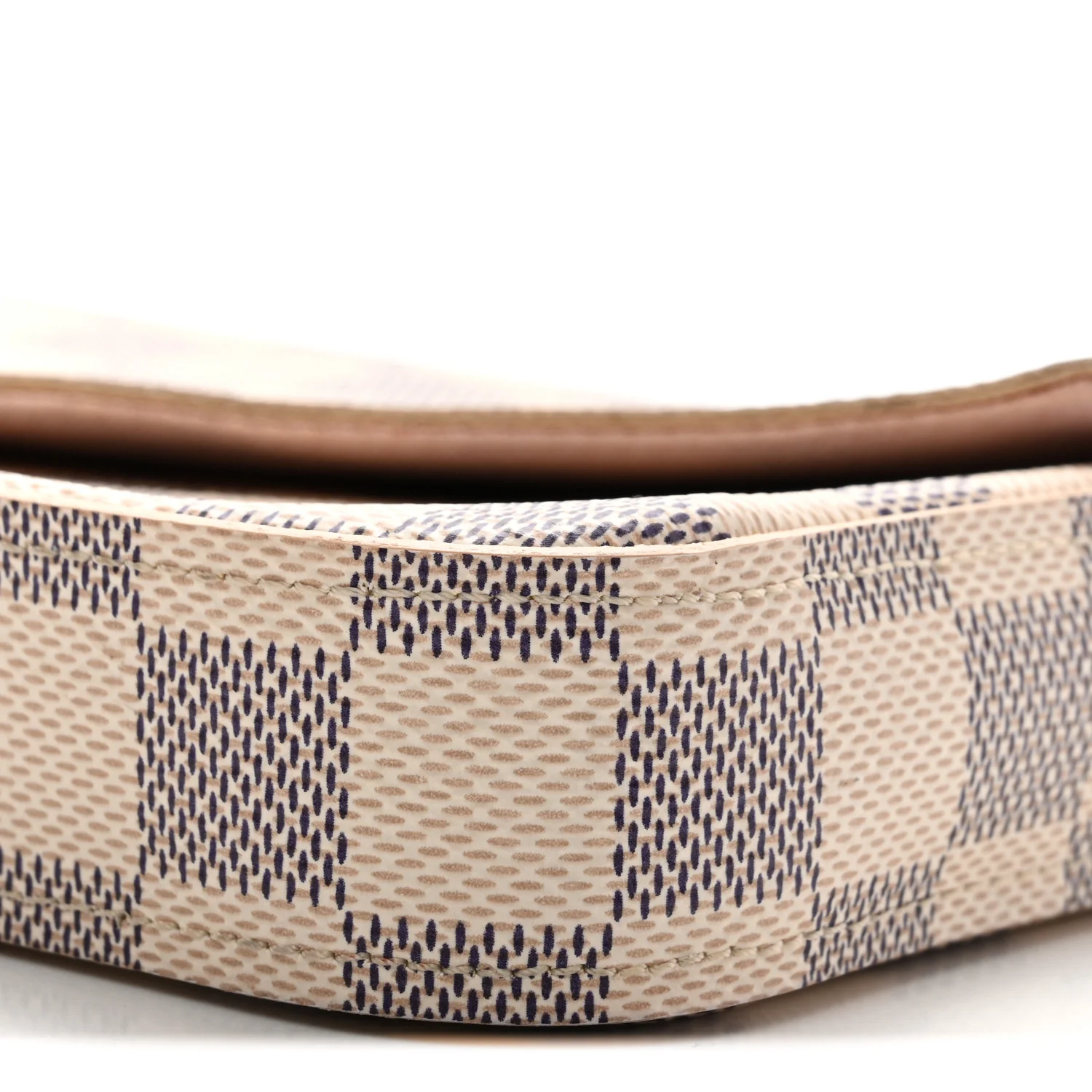 Damier Azur Pochette Felicie Chain Wallet Rose Ballerine - Image 10