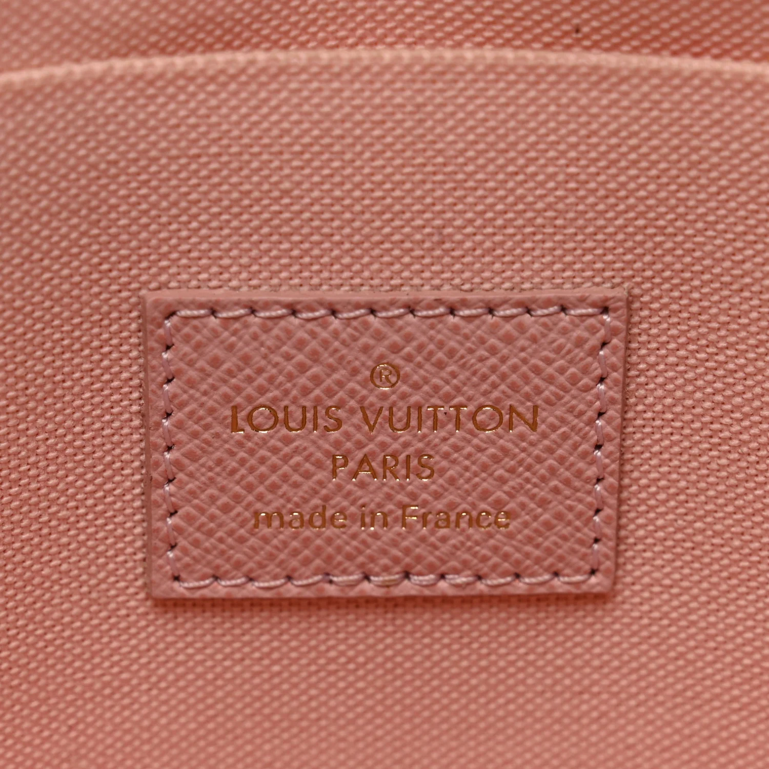 Damier Azur Pochette Felicie Chain Wallet Rose Ballerine - Image 6