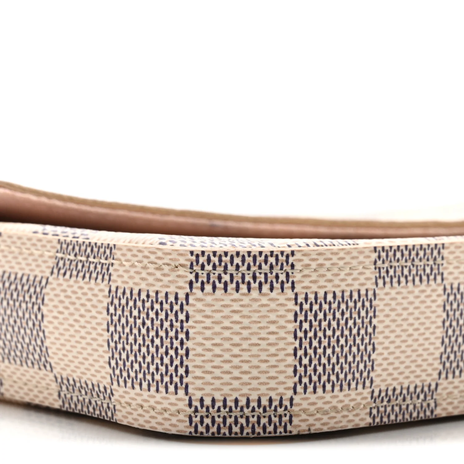 Damier Azur Pochette Felicie Chain Wallet Rose Ballerine - Image 9