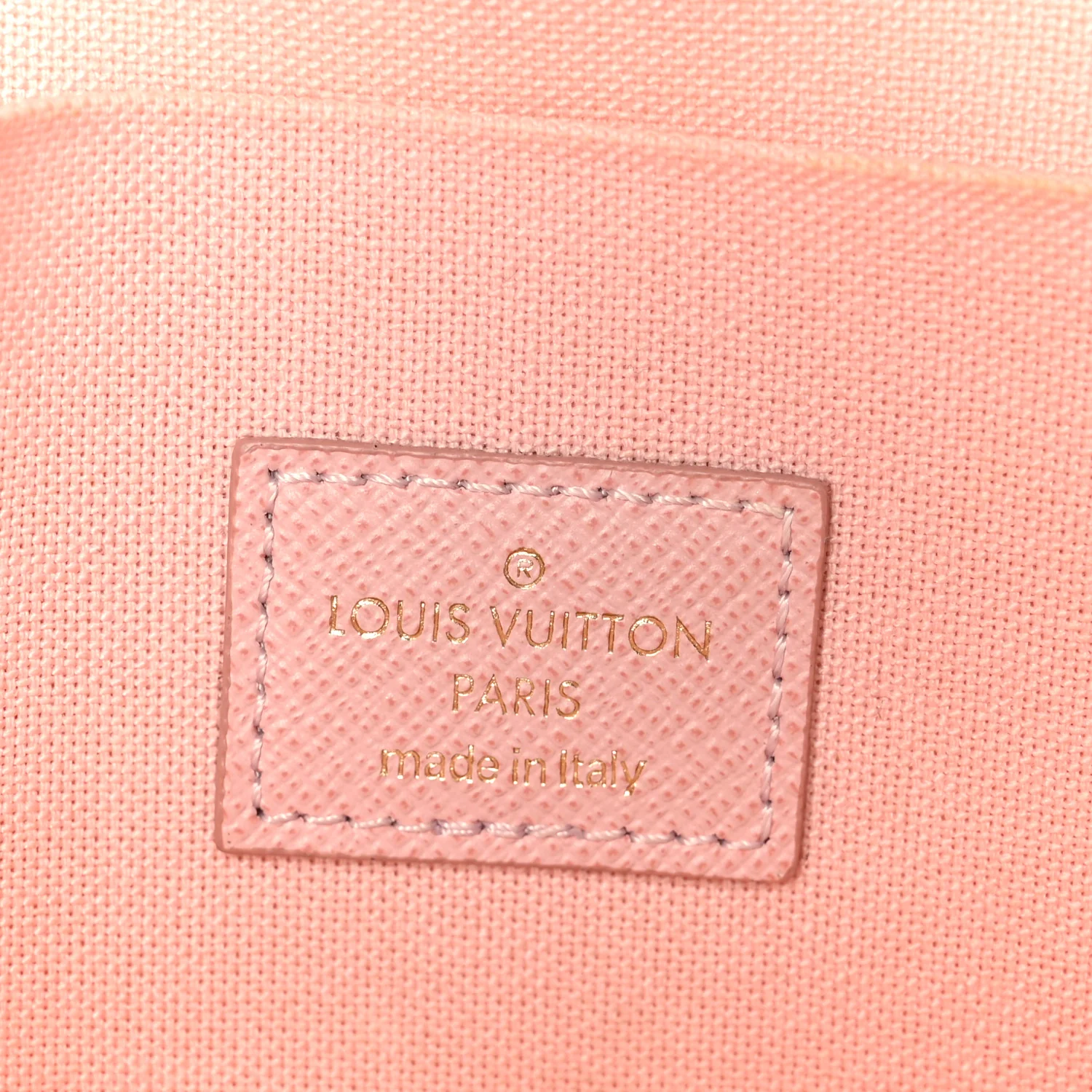 Damier Azur Pochette Felicie Chain Wallet Rose Ballerine - Image 6