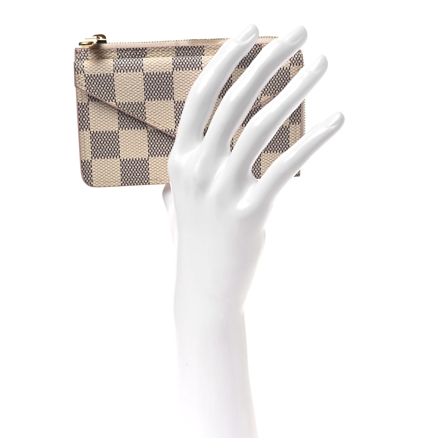 Damier Azur Recto Verso Card Holder Rose Ballerine - Image 2