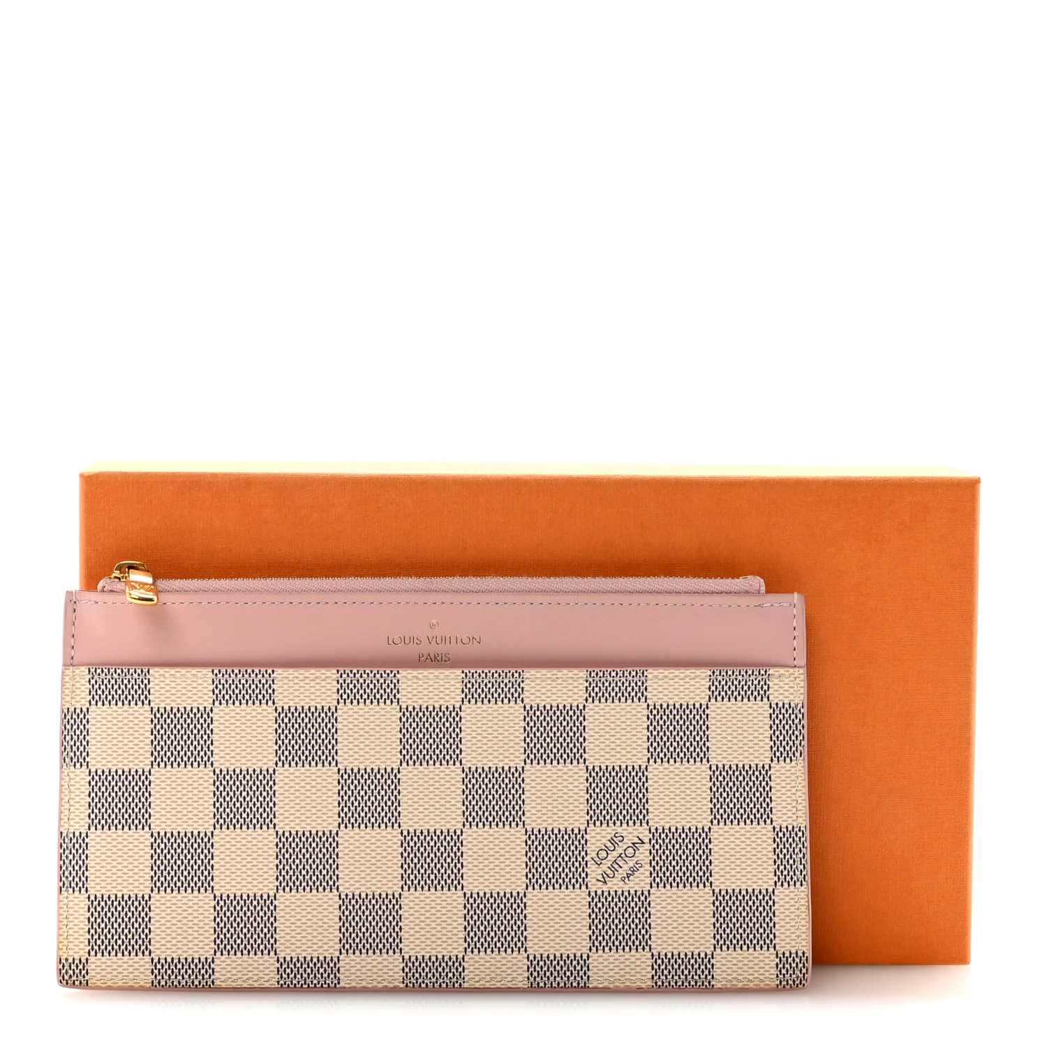 Damier Azur Slim Purse Rose Ballerine - Image 14