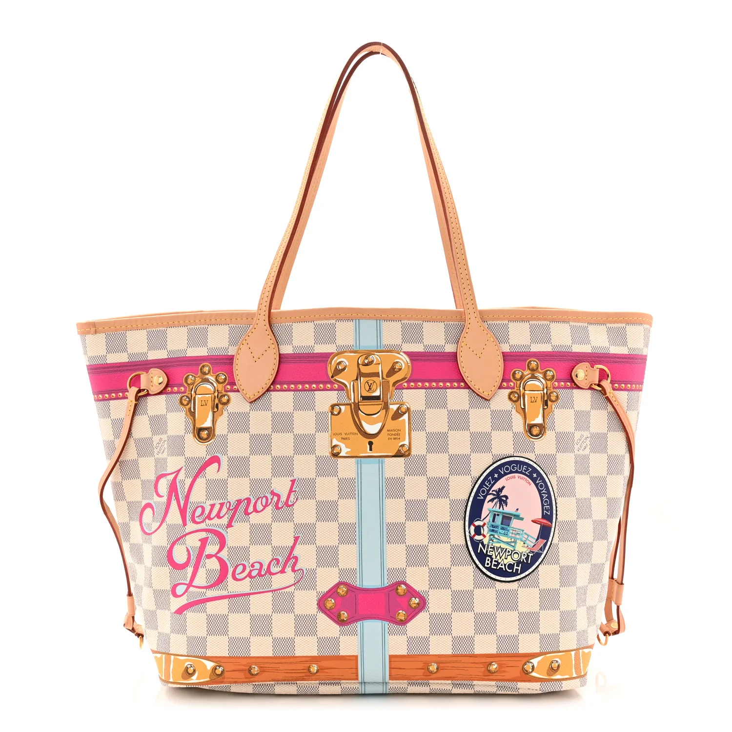 Damier Azur Summer Trunks Newport Beach Neo Neverfull MM