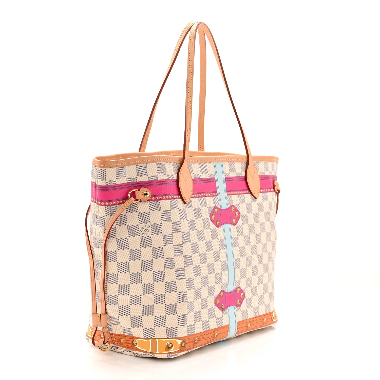 Damier Azur Summer Trunks Newport Beach Neo Neverfull MM - Image 4