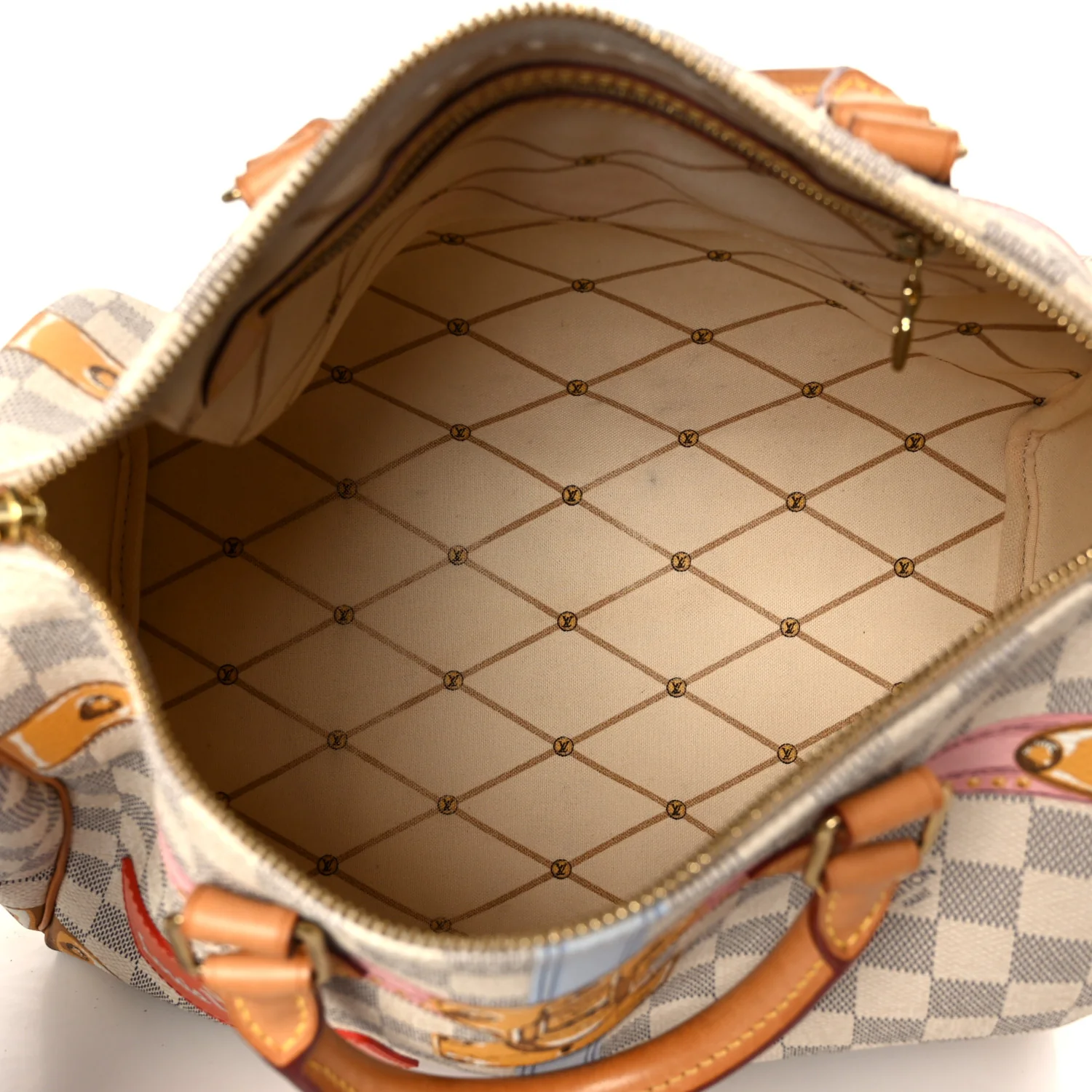 Damier Azur Summer Trunks Speedy Bandouliere 30 - Image 5