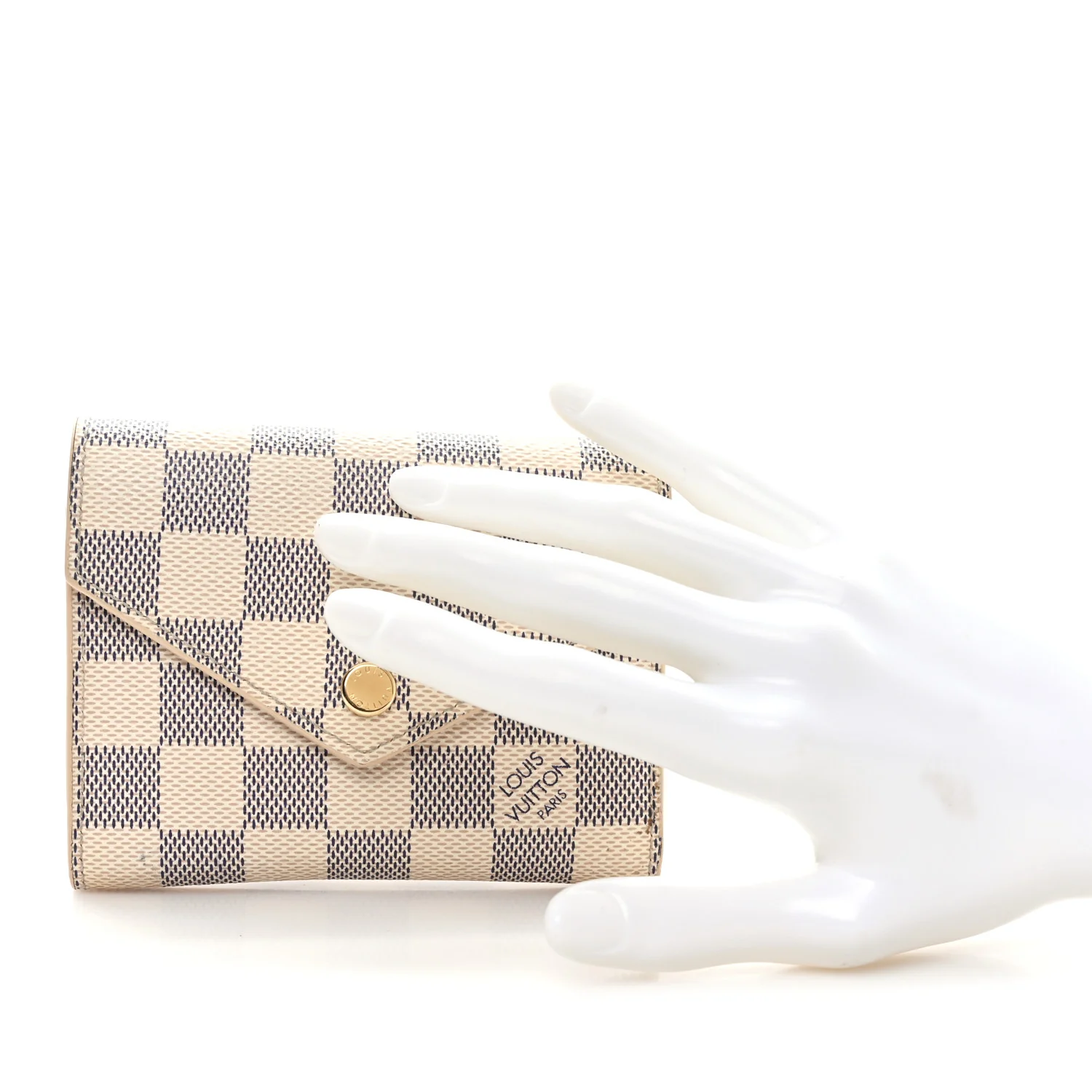 Damier Azur Victorine Wallet Rose Ballerine - Image 2