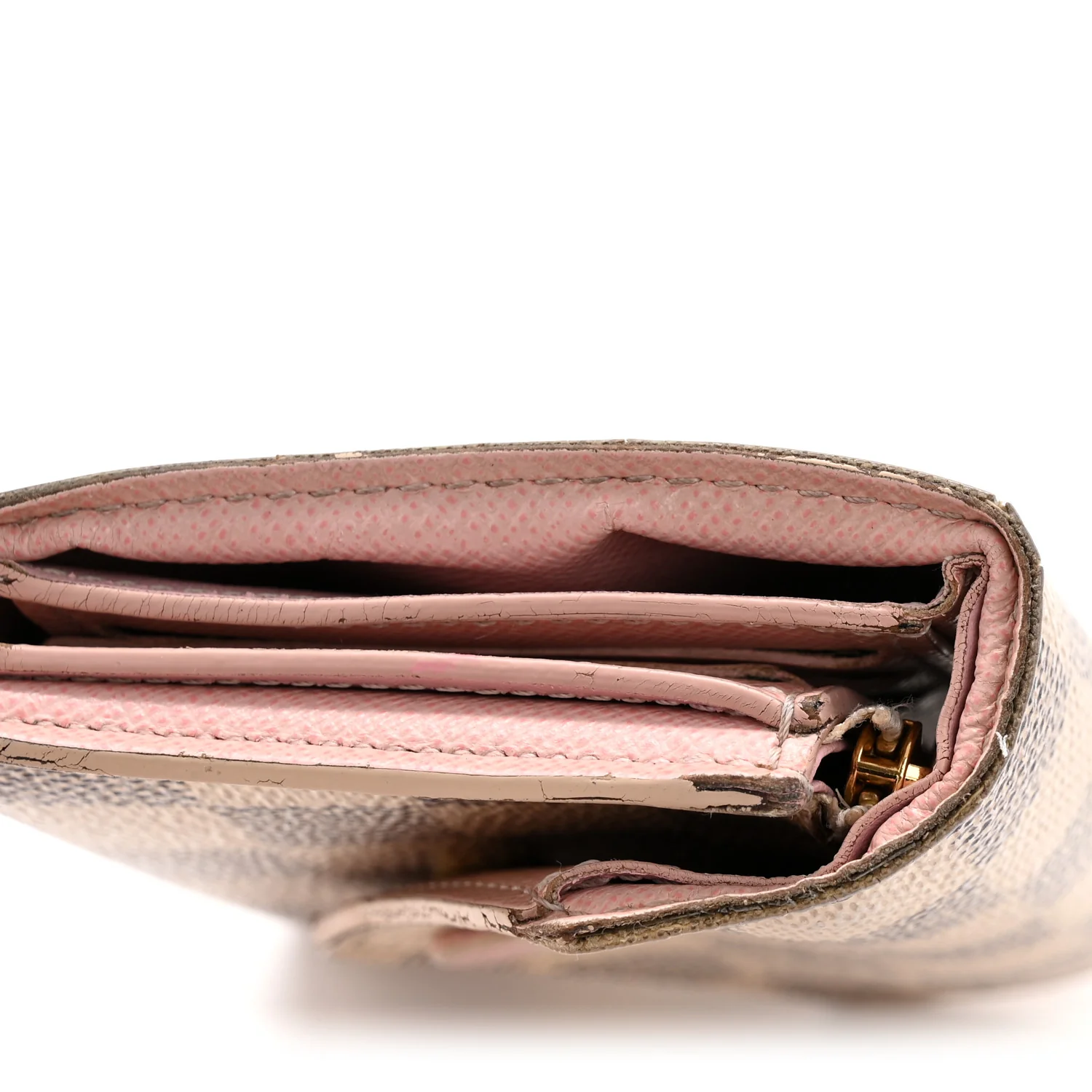 Damier Azur Victorine Wallet Rose Ballerine - Image 11