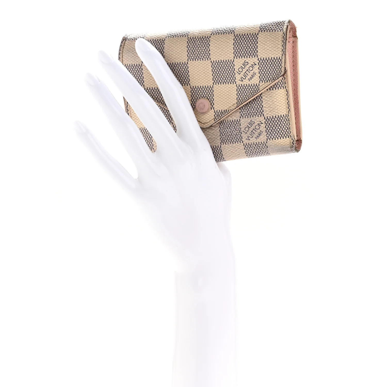 Damier Azur Victorine Wallet Rose Ballerine - Image 2