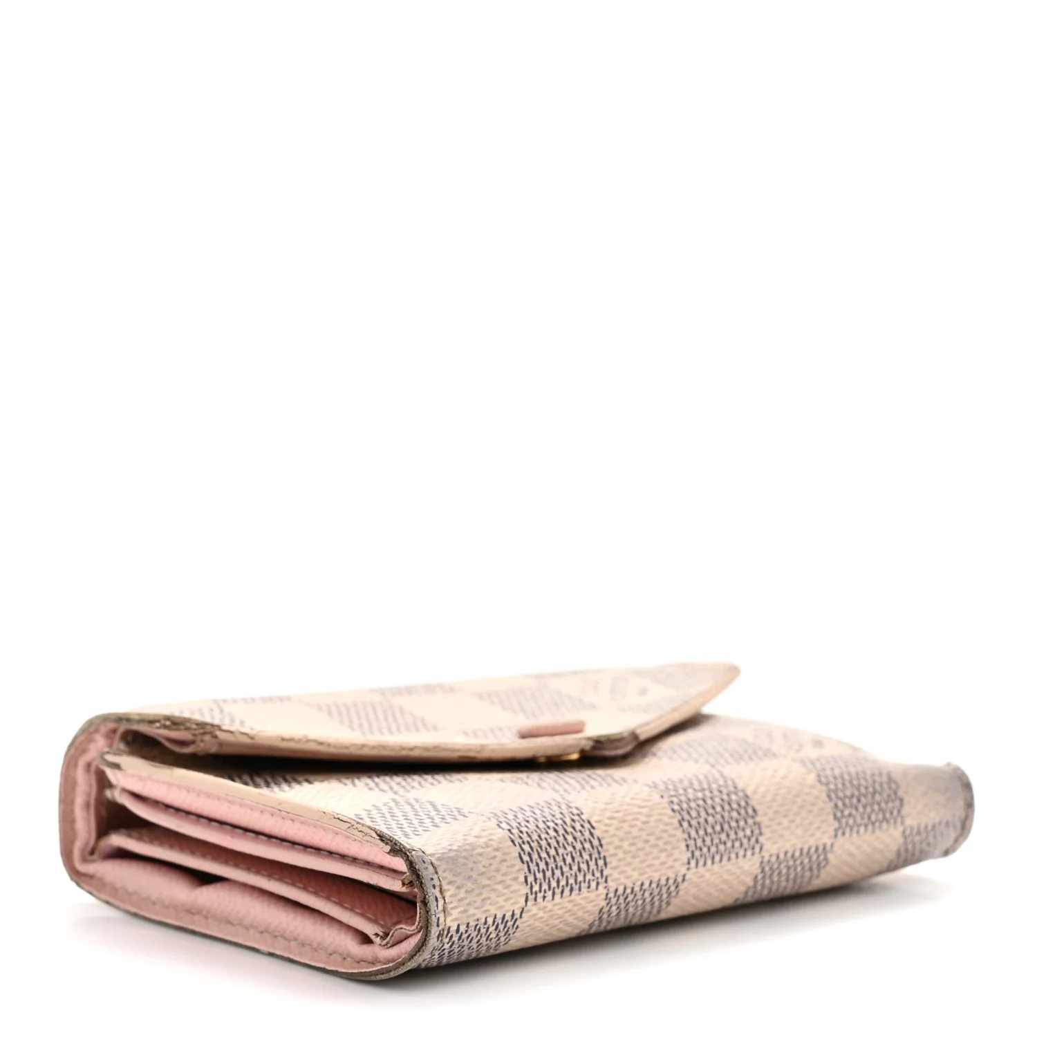 Damier Azur Victorine Wallet Rose Ballerine - Image 4