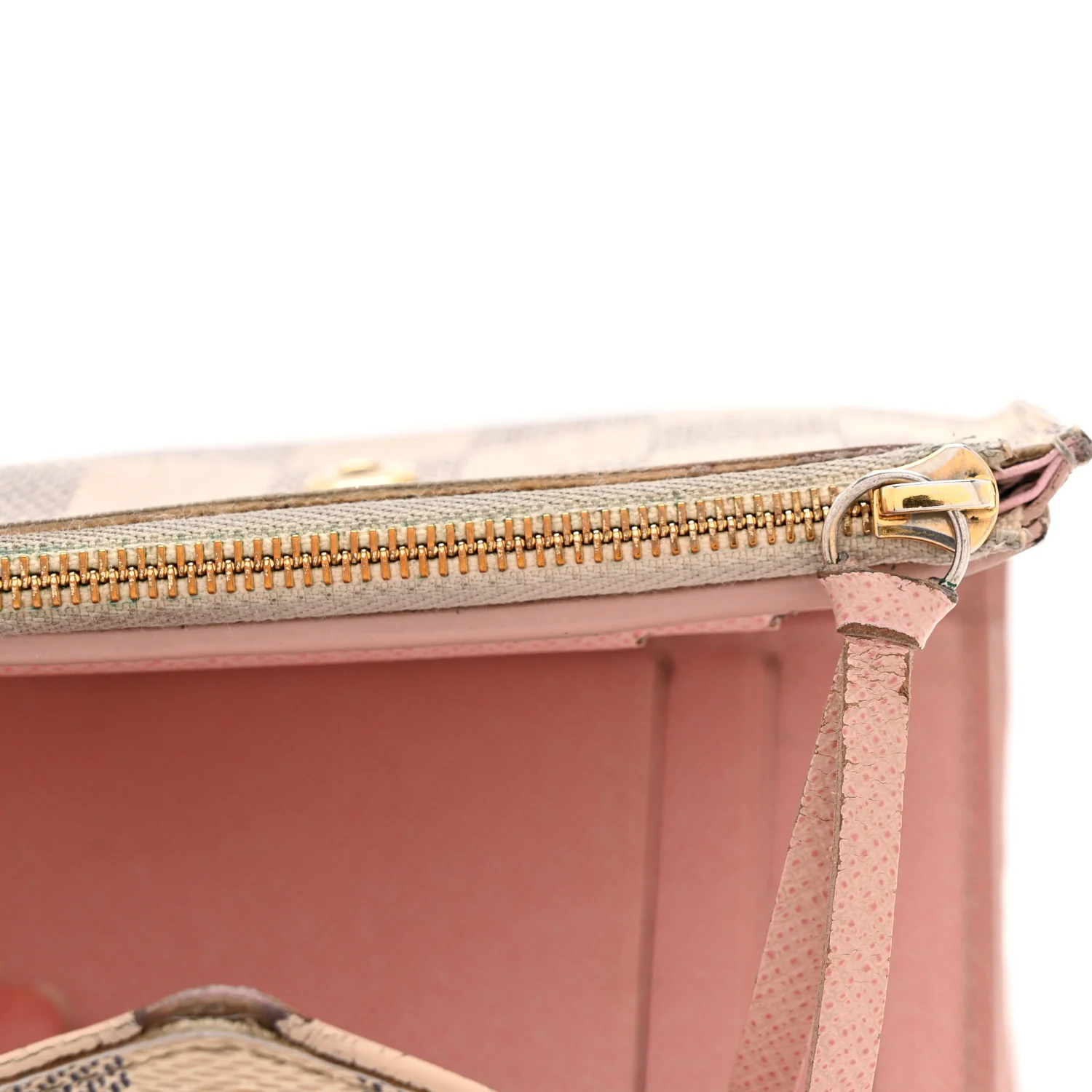Damier Azur Victorine Wallet Rose Ballerine - Image 9