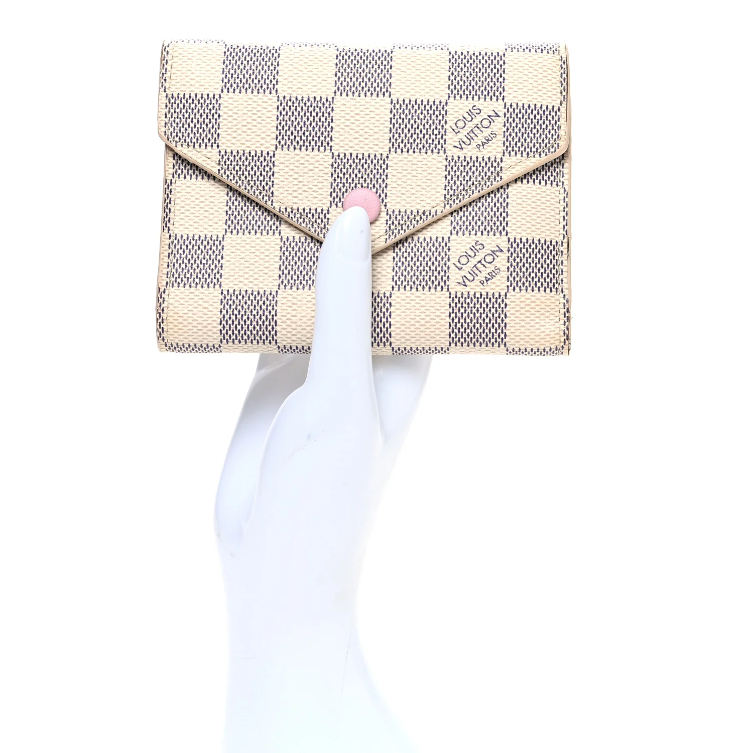 Damier Azur Victorine Wallet Rose Ballerine - Image 2